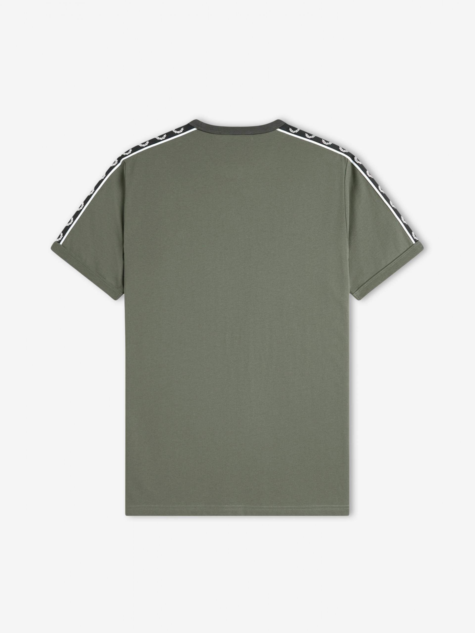 T-shirt Fred Perry Contrast Tape Ringer Verde e Preta