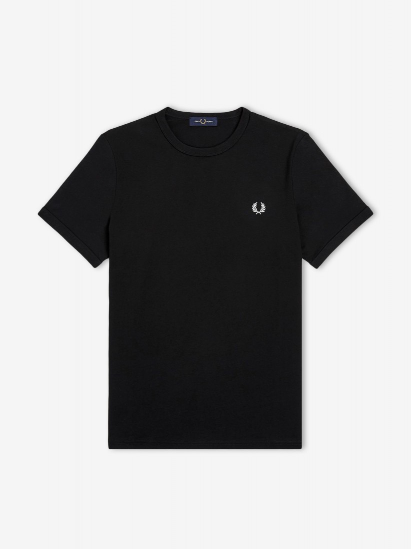 T-shirt Fred Perry Ringer Preta
