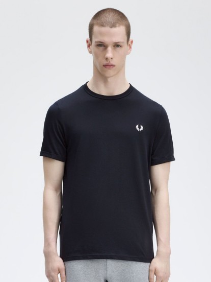 T-shirt Fred Perry Ringer Azul Marinho