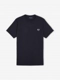 T-shirt Fred Perry Ringer Azul Marinho T-shirt Fred Perry Ringer Azul Marinho