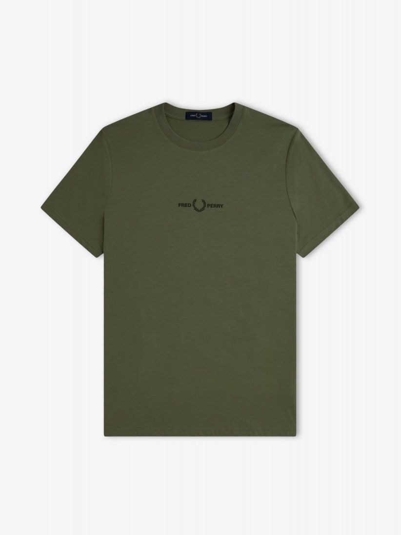 Camiseta Fred Perry Embroidered Verde