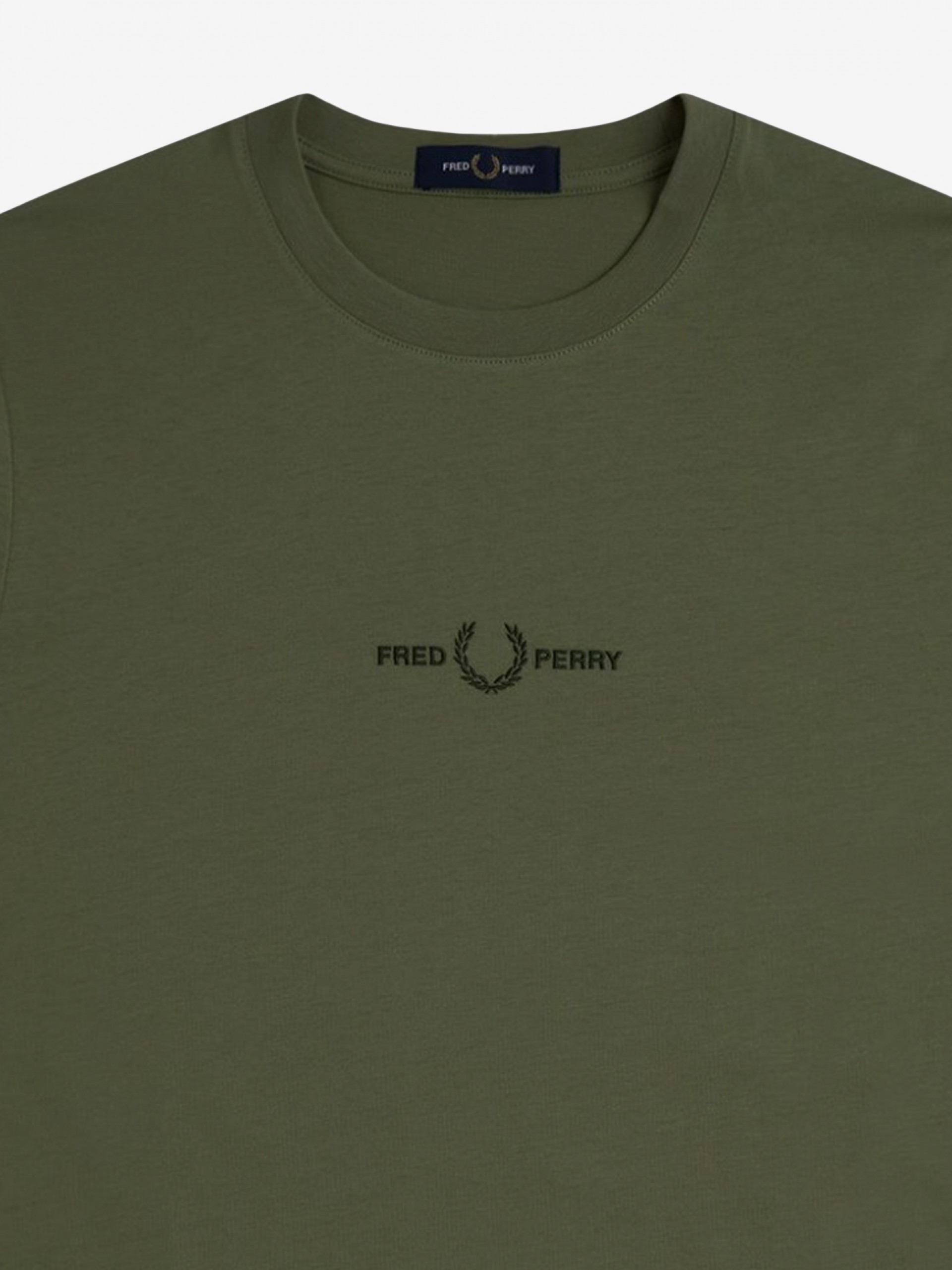 T-shirt Fred Perry Embroidered Verde