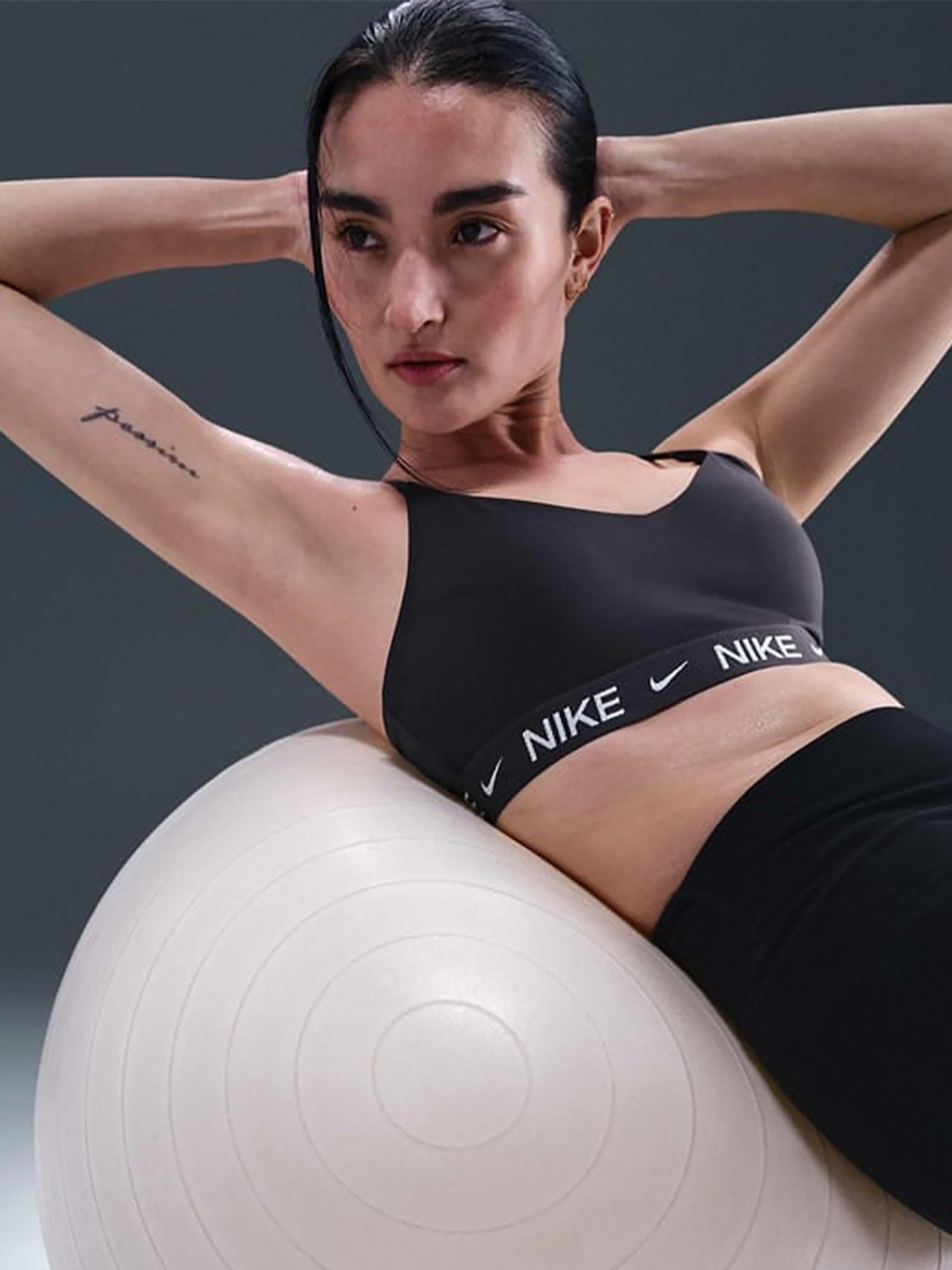 Sutiã Desportivo Nike Indy Suporte Leve Cinzento