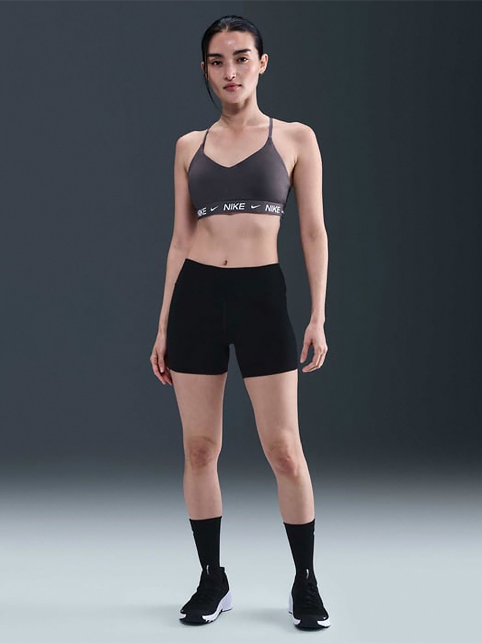 Sutiã Desportivo Nike Indy Suporte Leve Cinzento