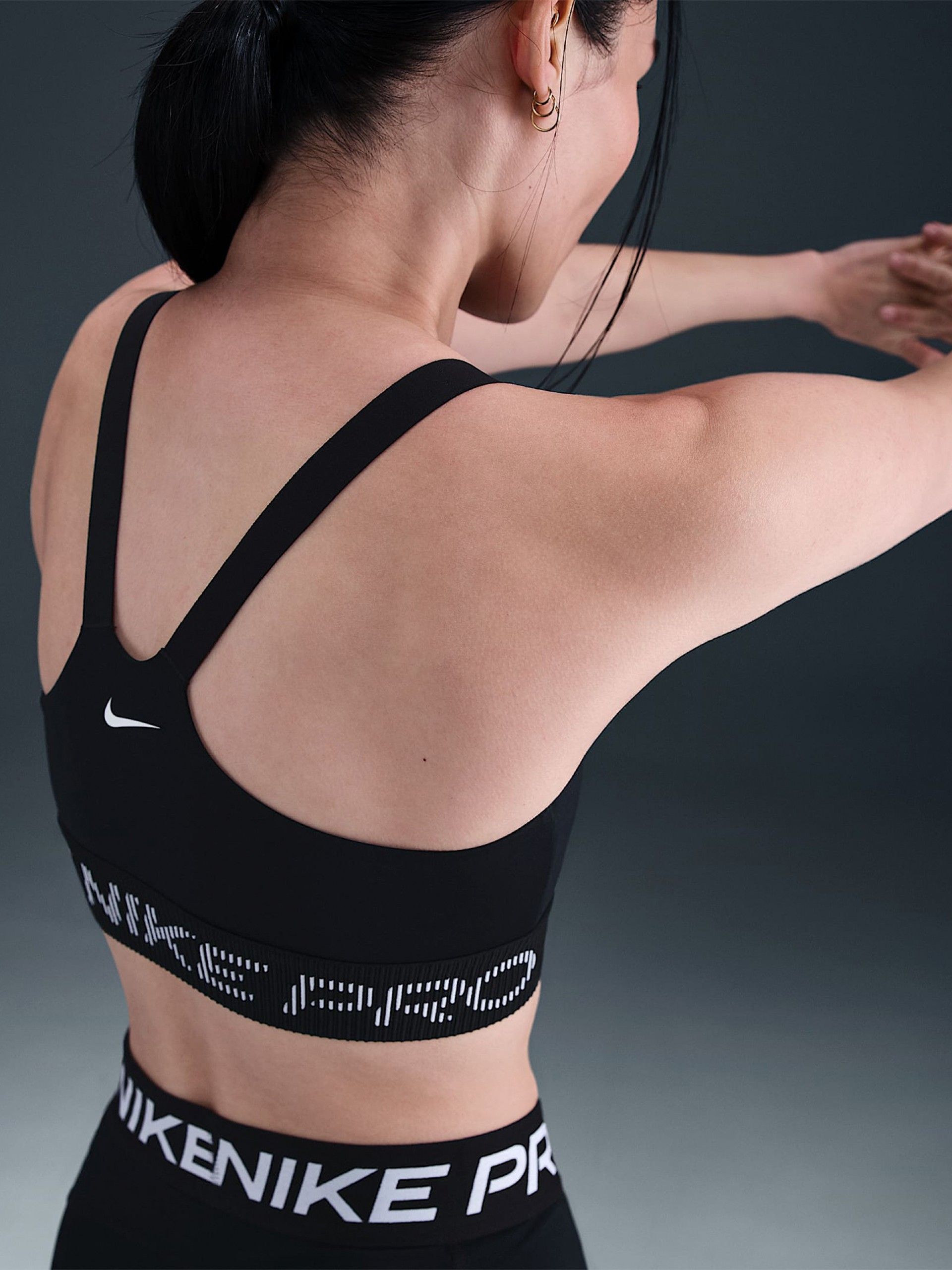 Sujetador Deportivo Nike Pro Sujeción Ligera Negro