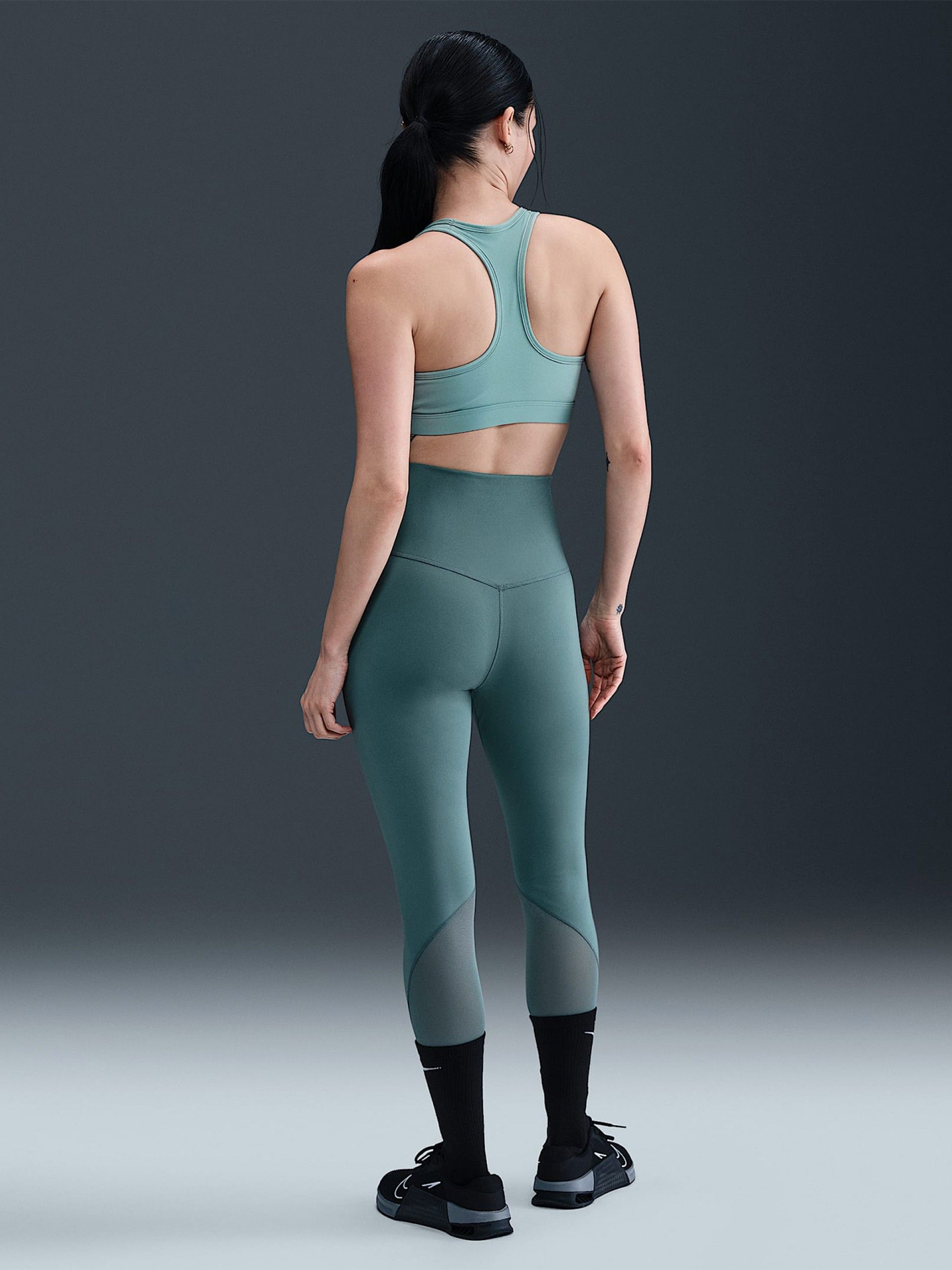 Sujetador Deportivo Nike Swoosh Sujeción Ligera Verde