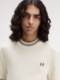 T-shirt Fred Perry Ribbed Jersey Bege