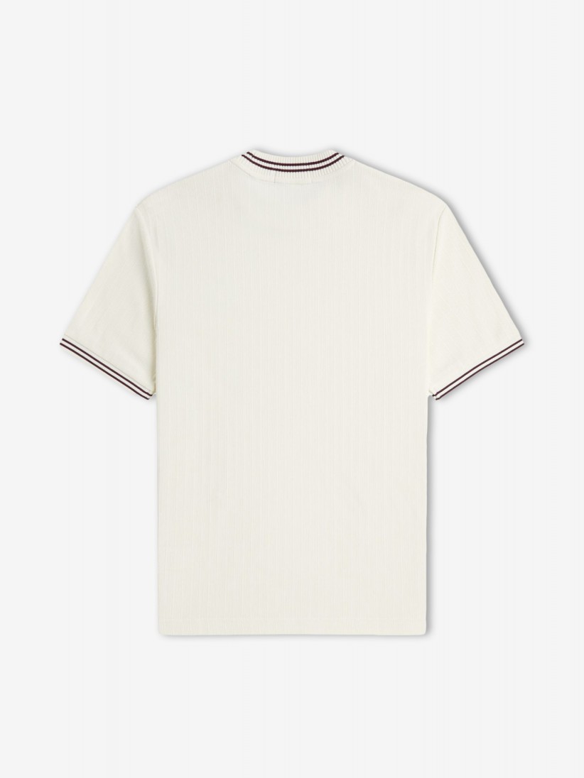 T-shirt Fred Perry Ribbed Jersey Bege