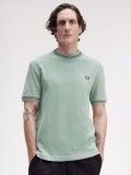 Fred Perry Ribbed Jersey Green T-shirt