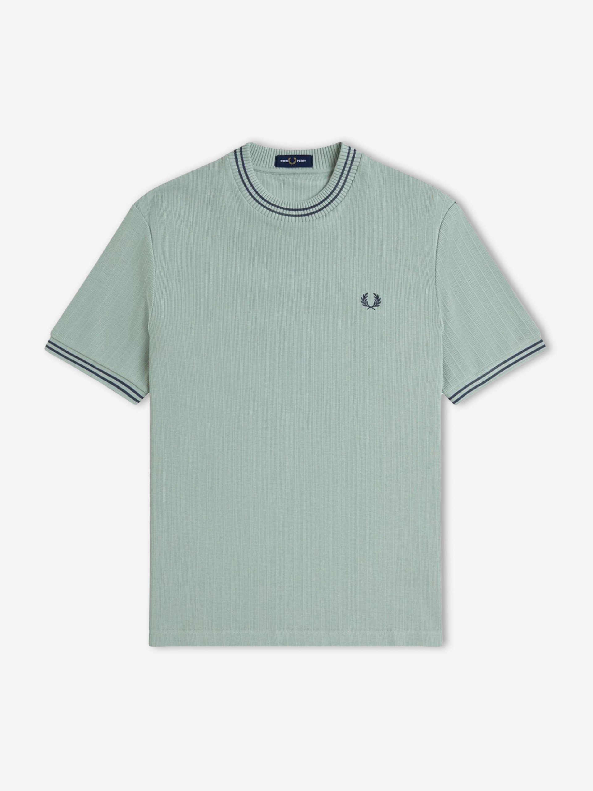 Camiseta Fred Perry Ribbed Jersey Verde