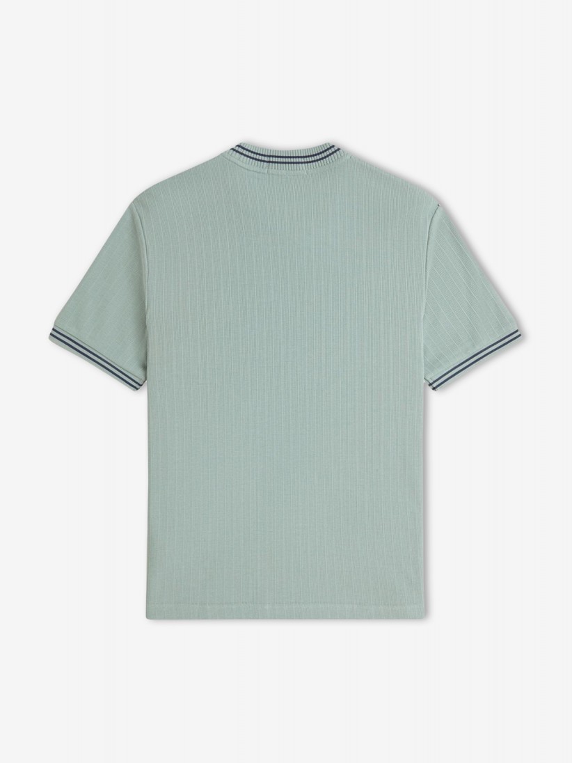 Fred Perry Ribbed Jersey Green T-shirt