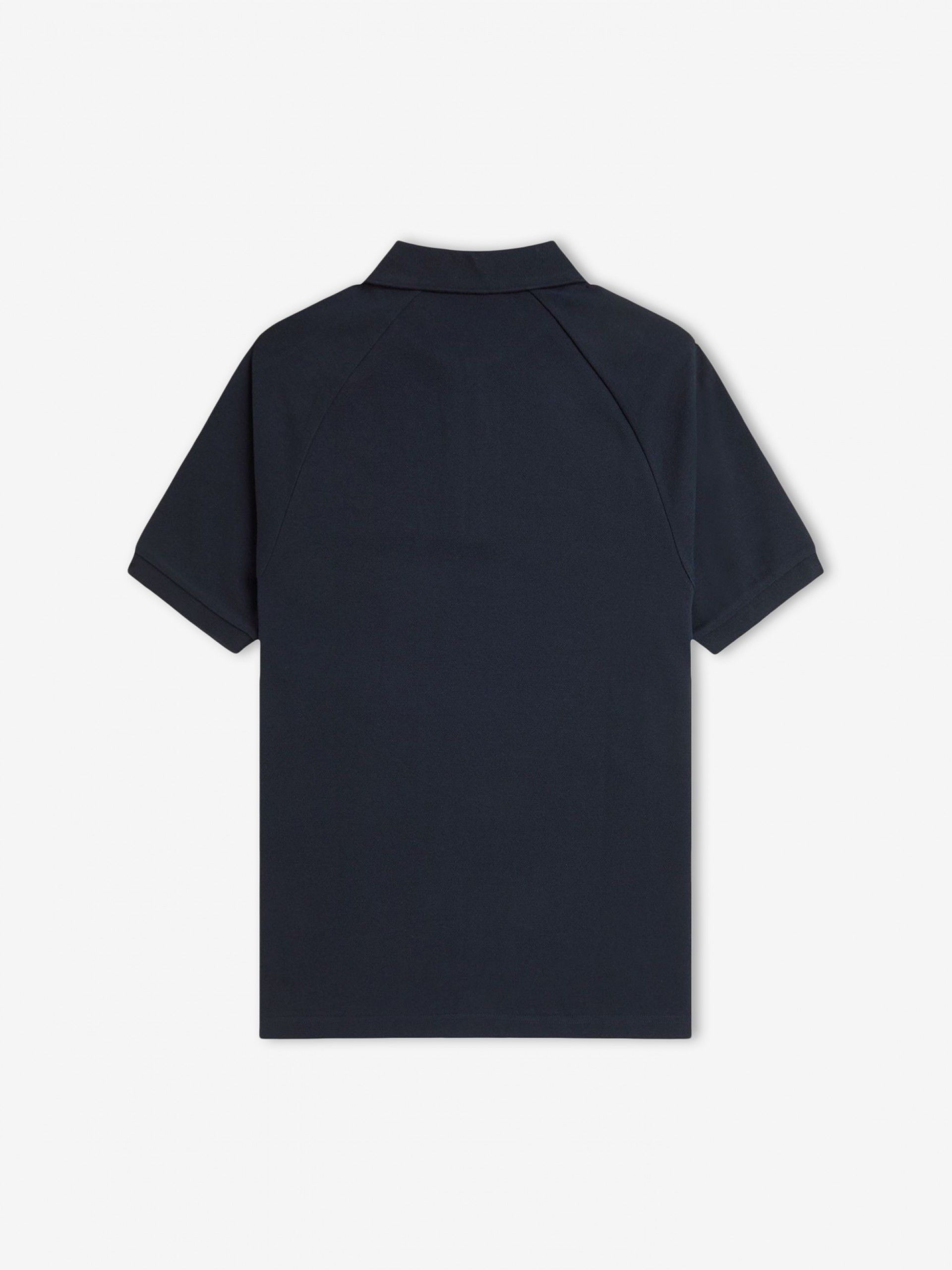 Polo con Cremallera Fred Perry Piqué Azul Marino