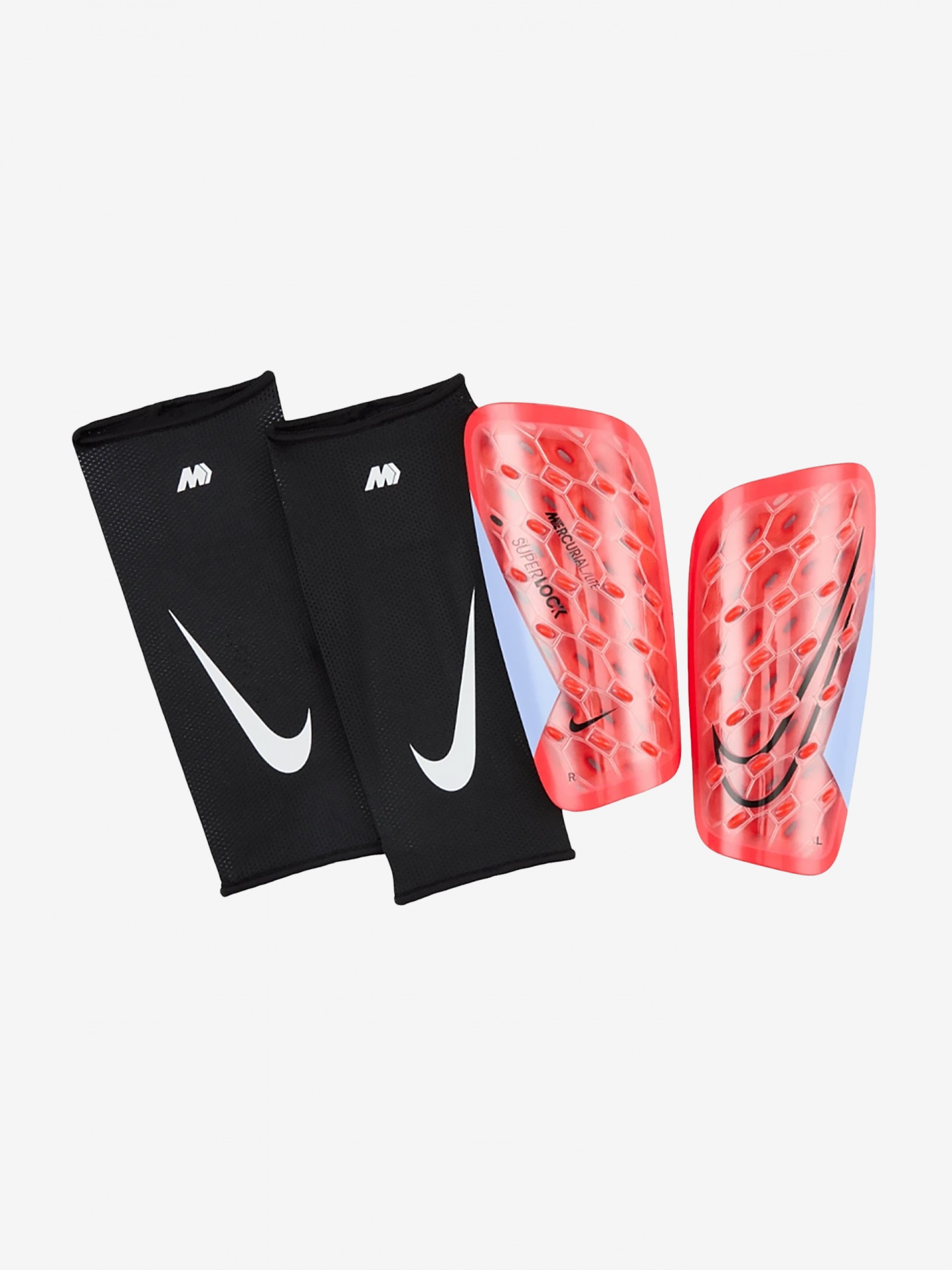 Caneleiras Nike Mercurial Lite Superlock Vermelhas