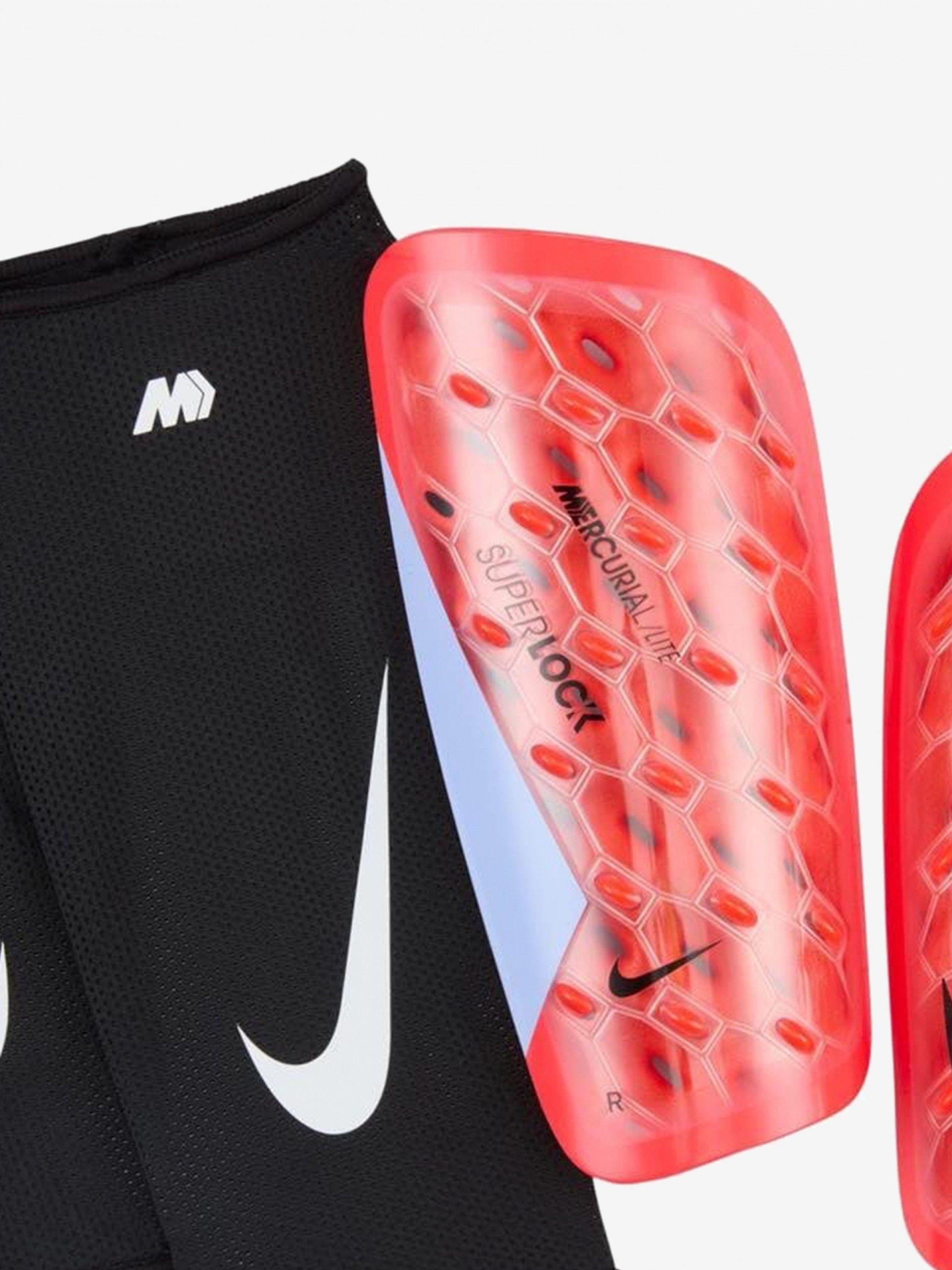 Caneleiras Nike Mercurial Lite Superlock Vermelhas