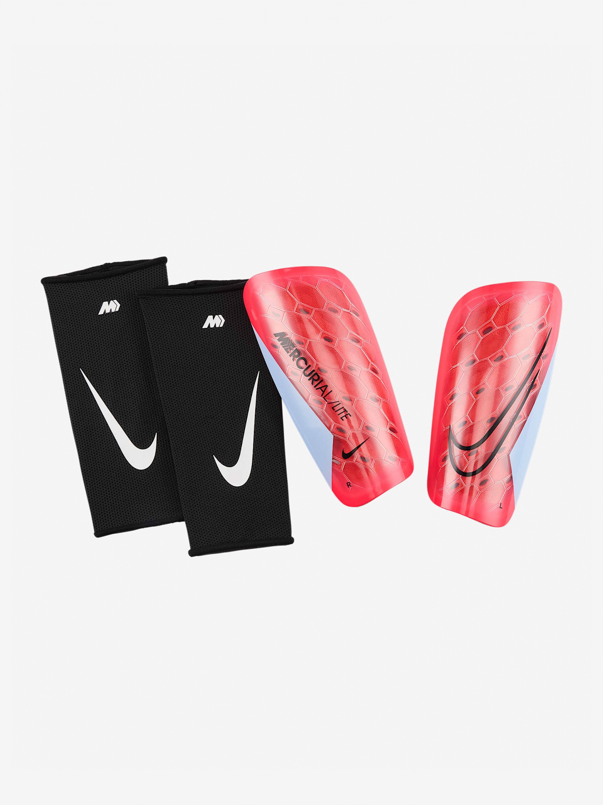 Espinilleras Nike Mercucial Lite Rojas