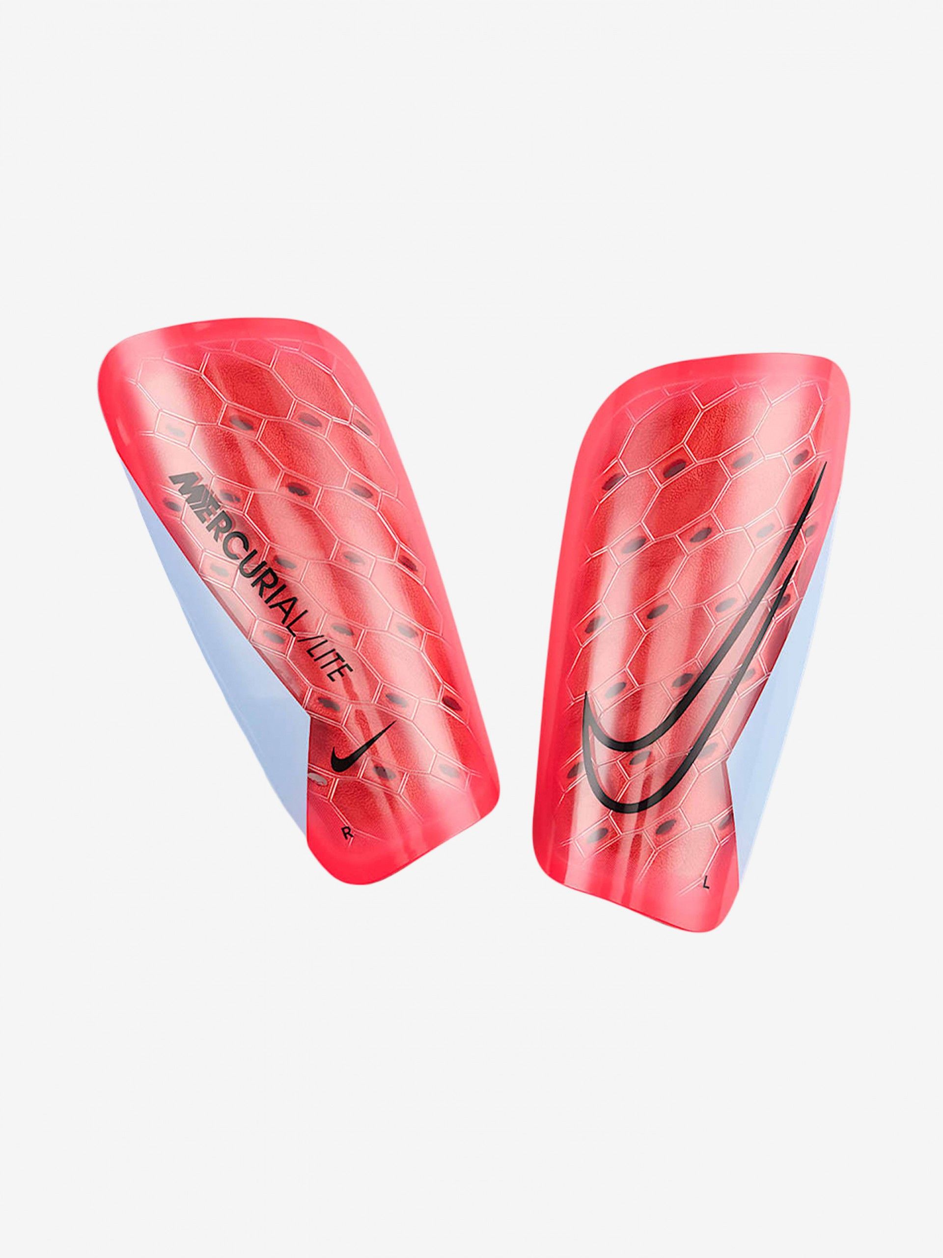 Espinilleras Nike Mercucial Lite Rojas