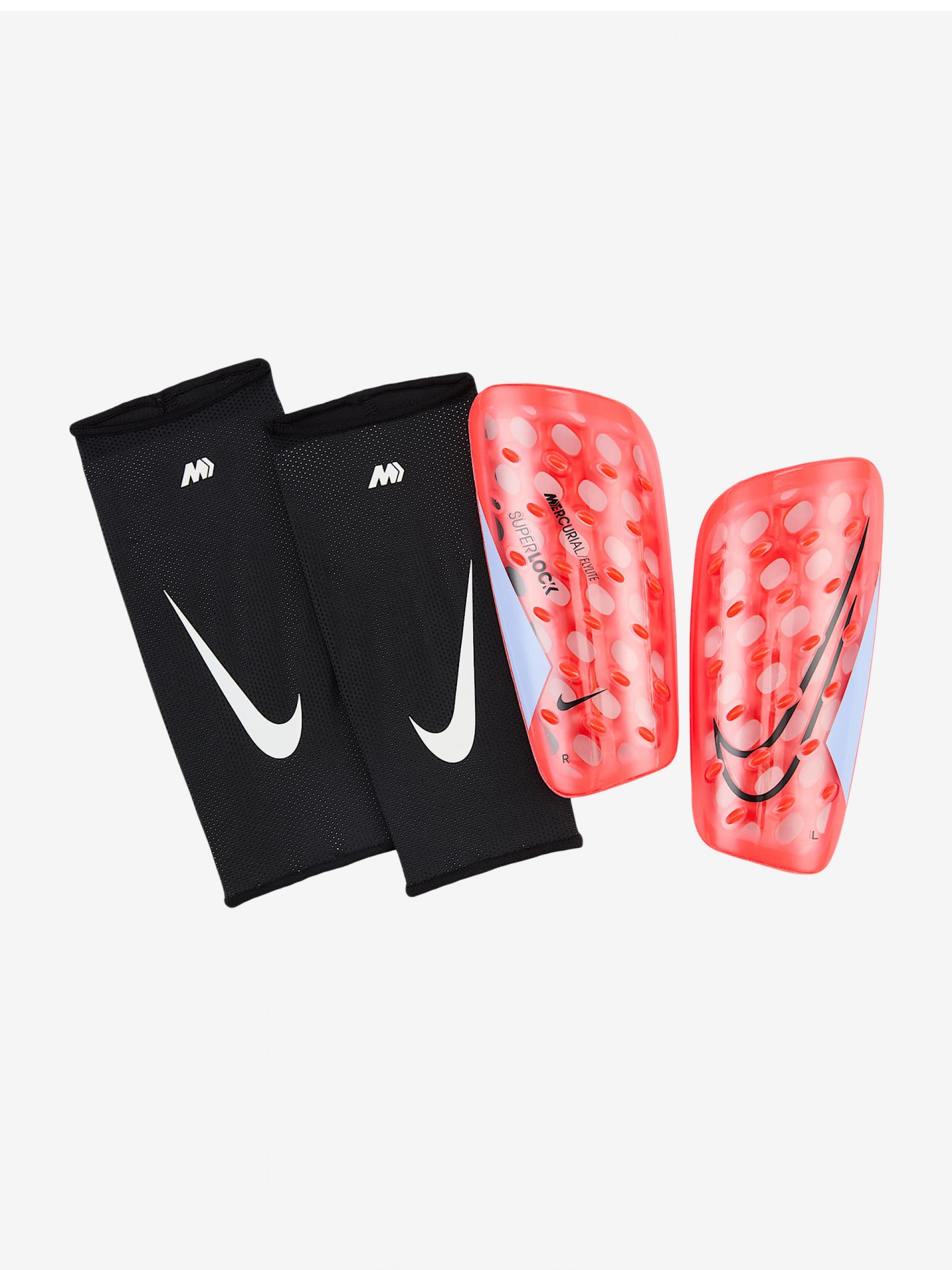 Espinilleras Nike Mercurial Flylite Superlock Rojas