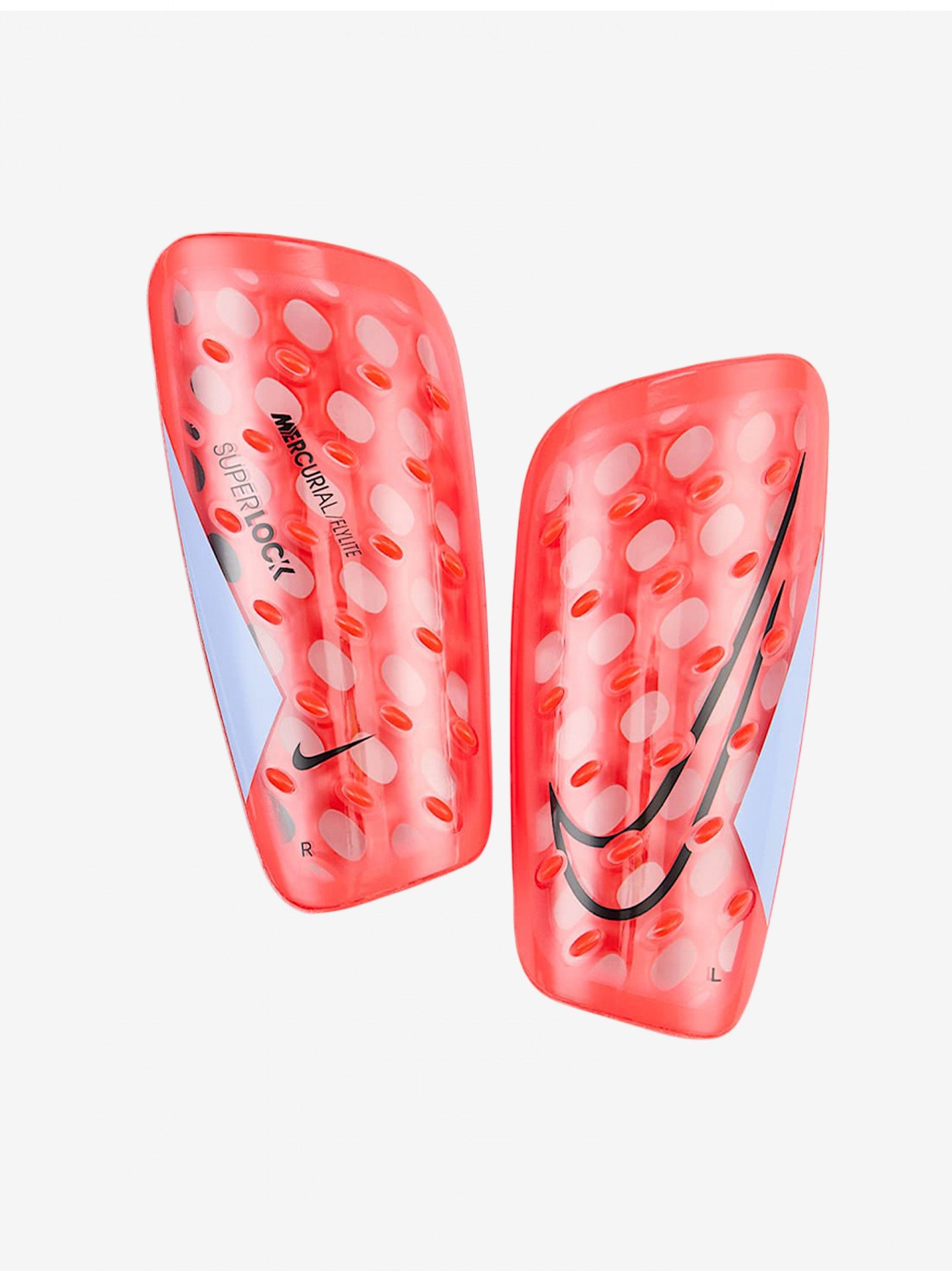 Espinilleras Nike Mercurial Flylite Superlock Rojas