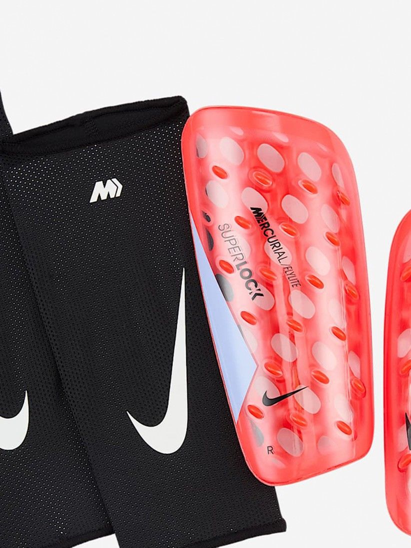 Caneleiras Nike Mercurial Flylite Superlock Vermelhas