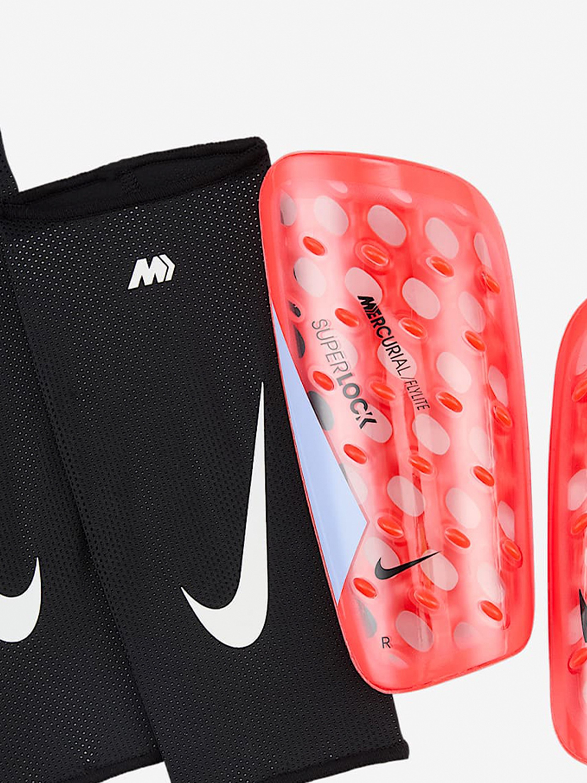 Espinilleras Nike Mercurial Flylite Superlock Rojas