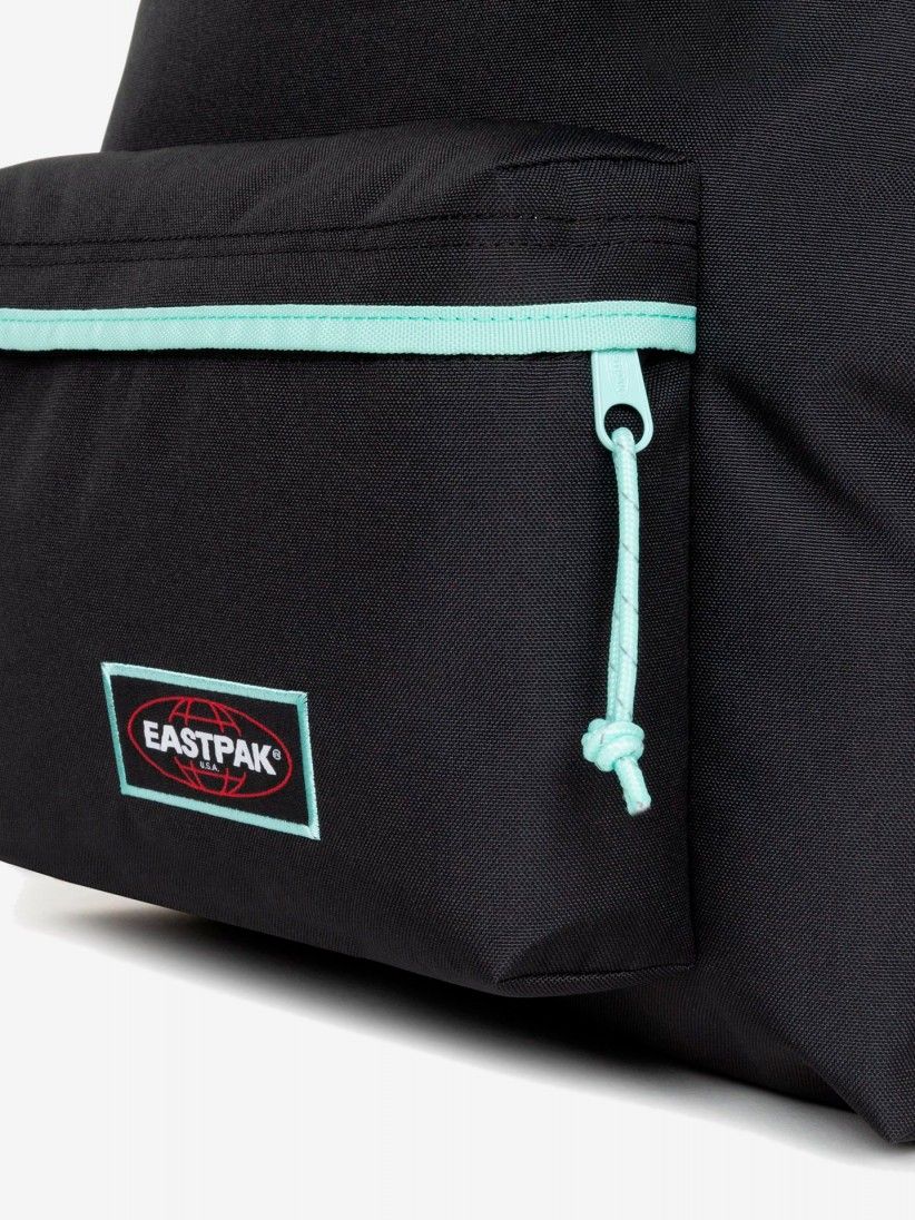 Mochila Escolar Eastpak Padded Pak'R Preta e Verde