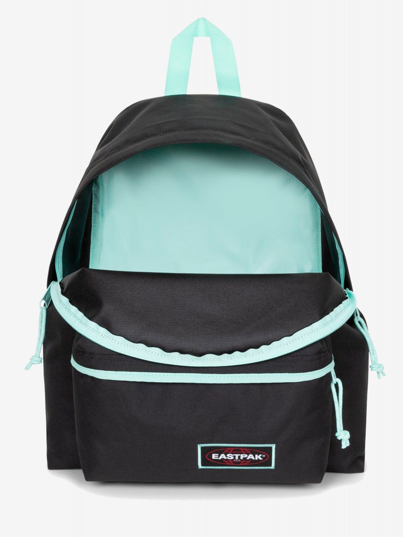 Mochila Escolar Eastpak Padded Pak'R Preta e Verde