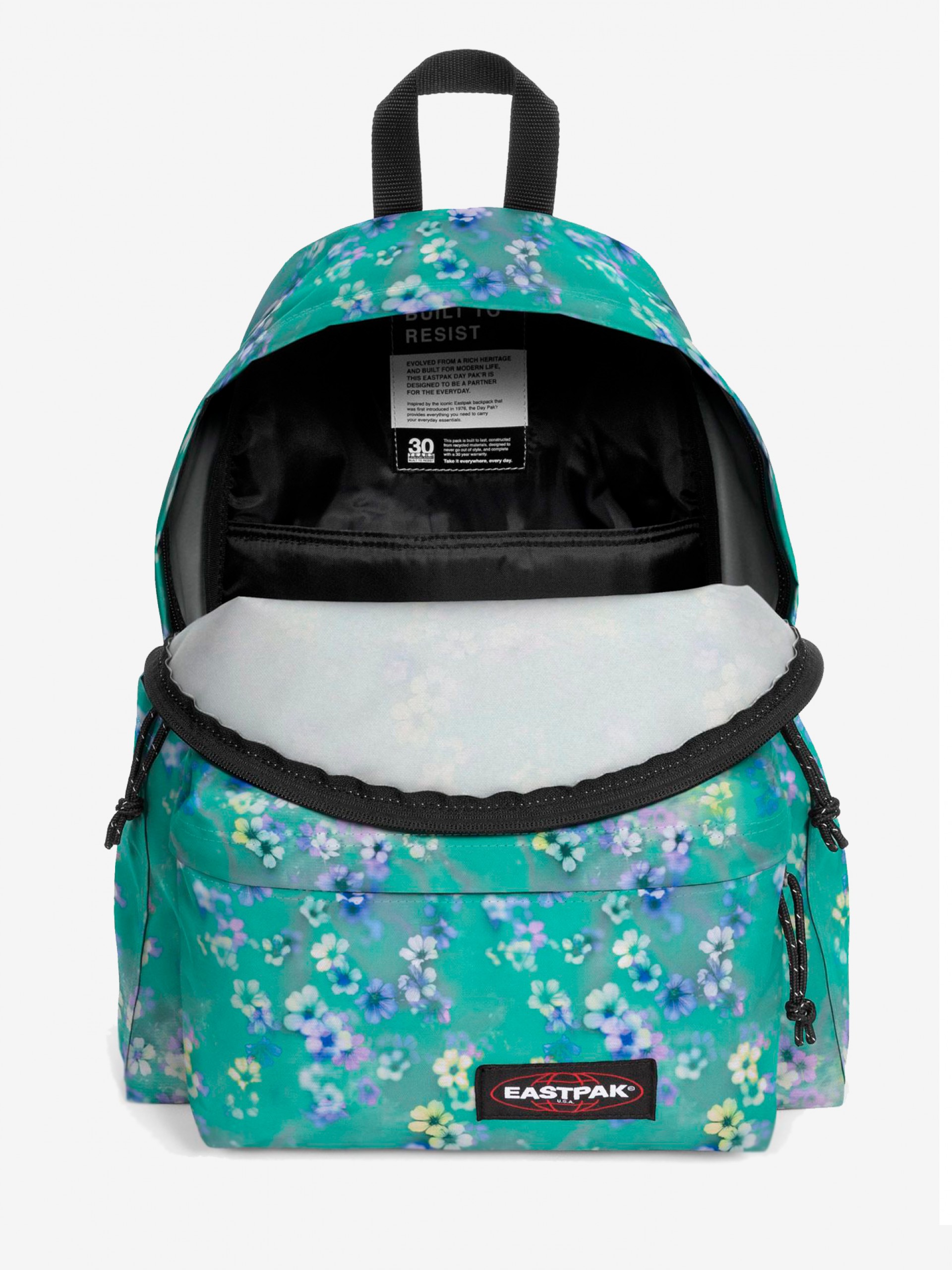 Mochila Escolar Eastpak Day Pak'R Floral Fade Verde