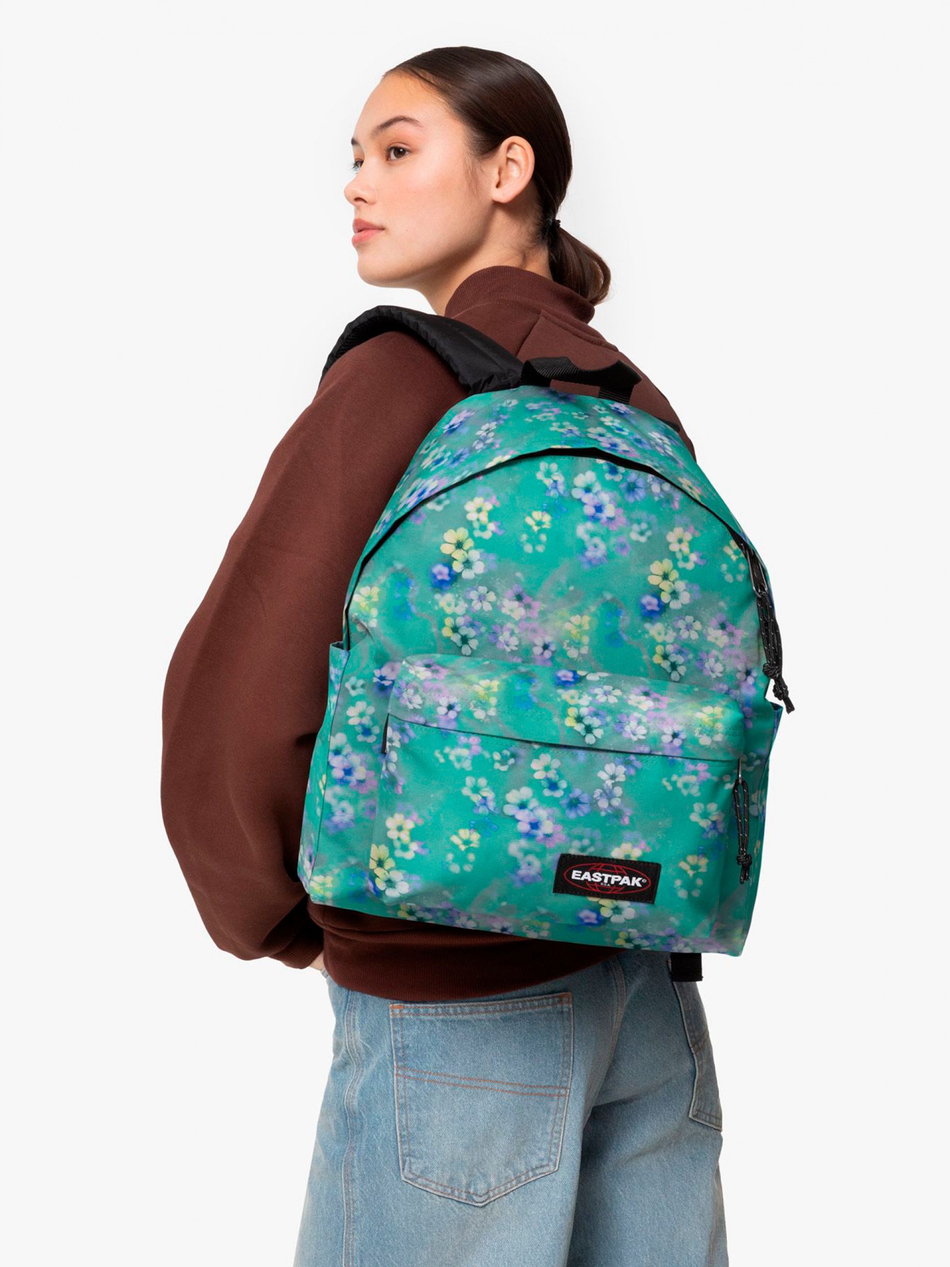 Mochila Escolar Eastpak Day Pak'R Floral Fade Verde