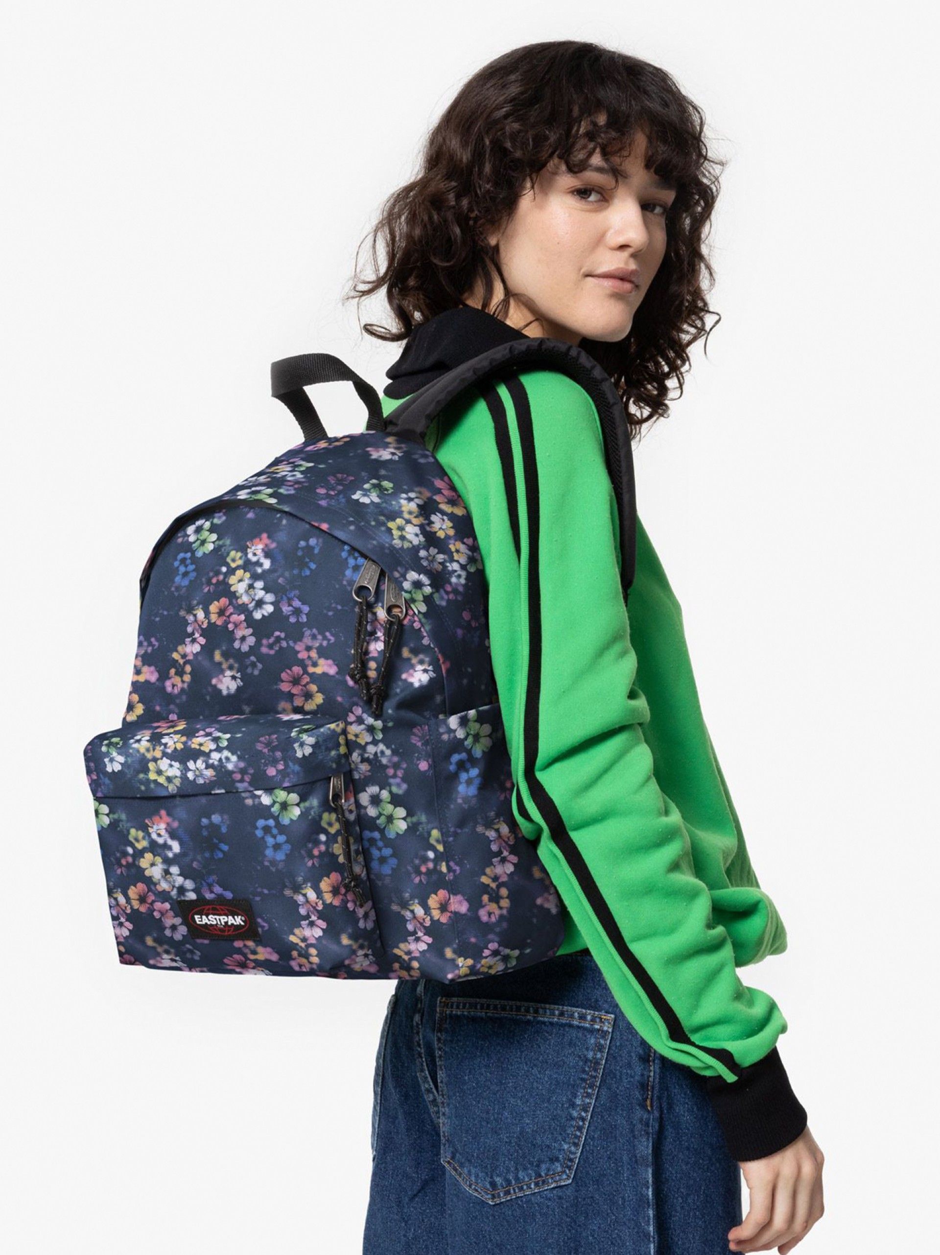 Mochila Escolar Eastpak Day Pak'R Floral Fade Azul