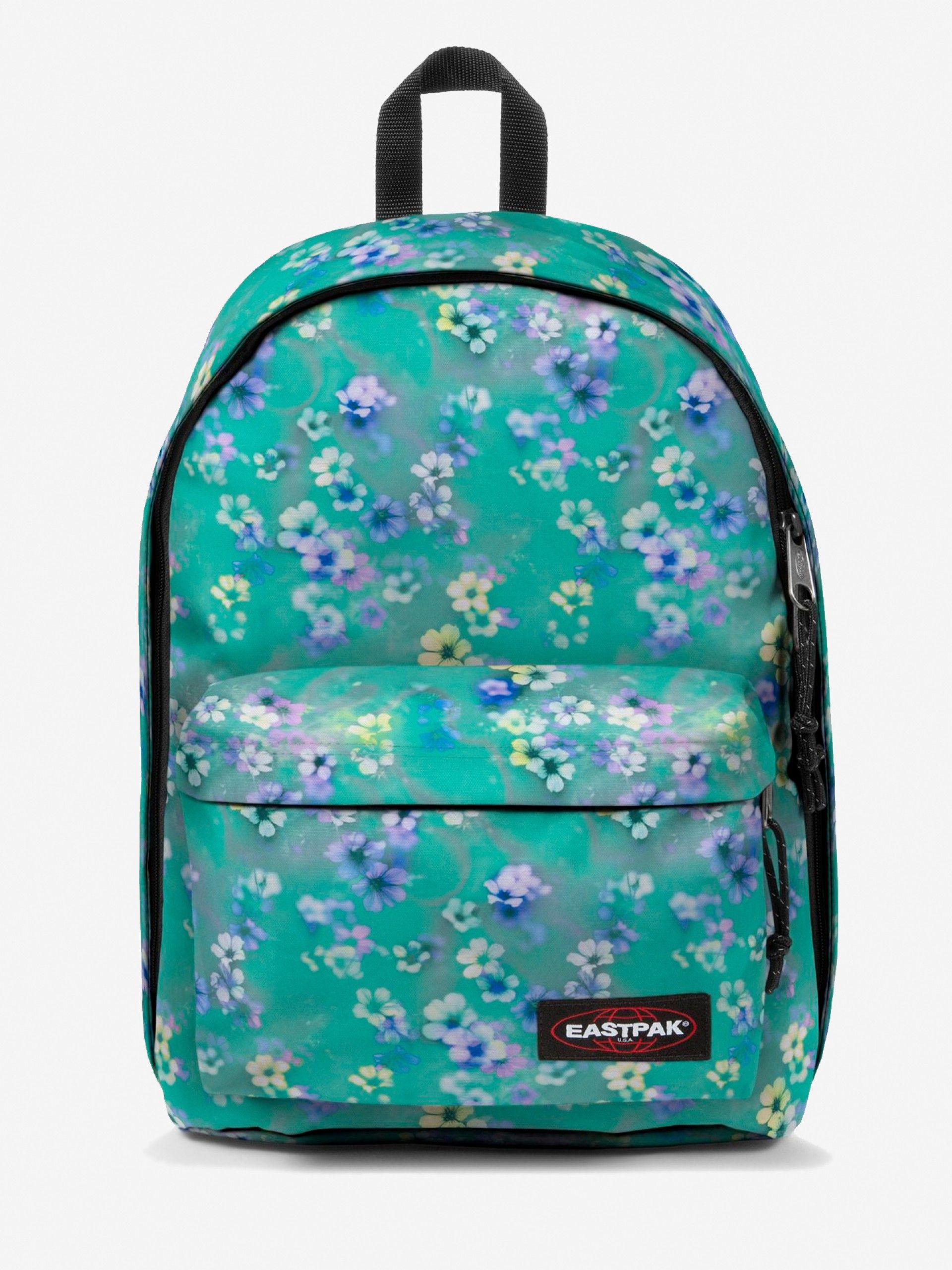 Mochila Escolar Eastpak Out Of Office Floral Verde