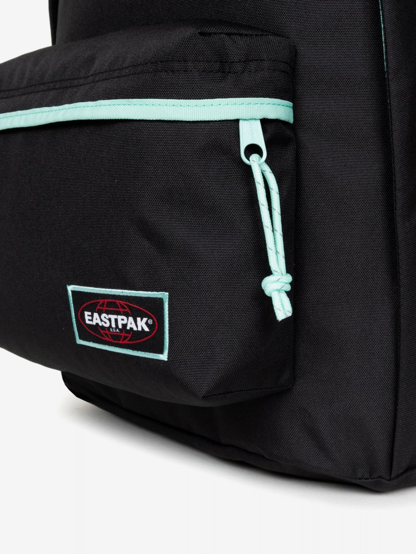 Mochila Escolar Eastpak Out Of Office Negra y Verde