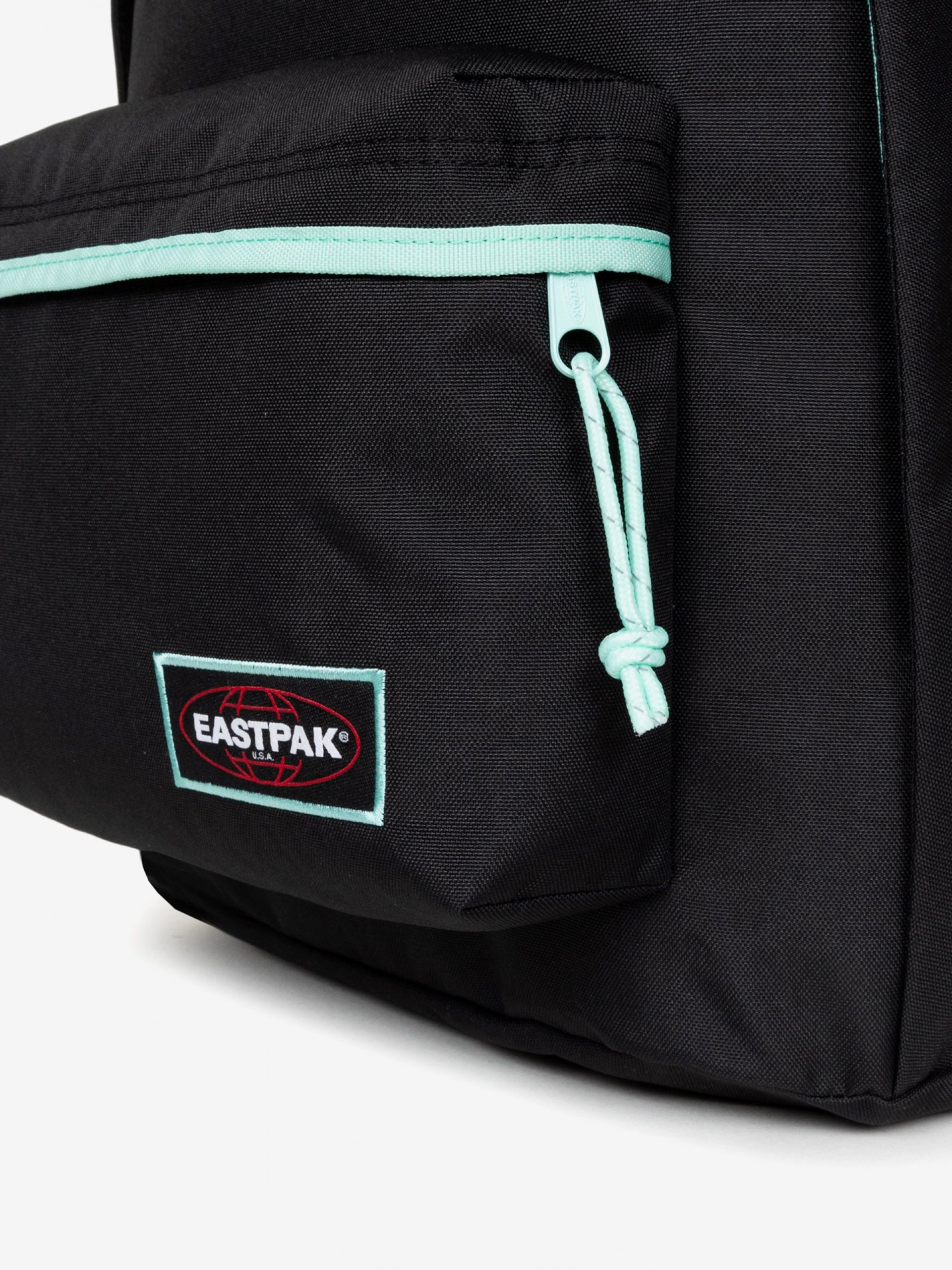Mochila Escolar Eastpak Out Of Office Preta e Verde