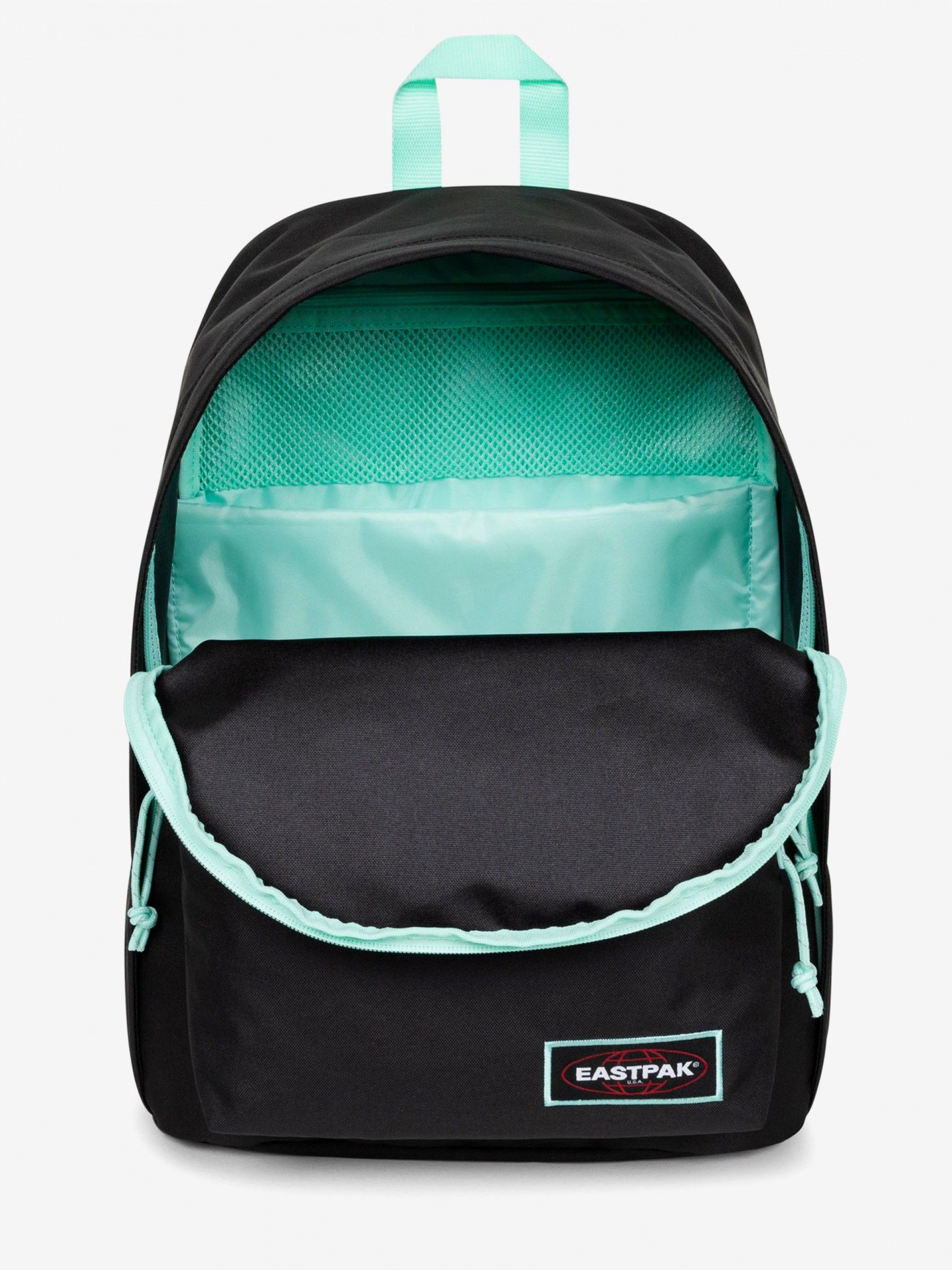 Mochila Escolar Eastpak Out Of Office Preta e Verde