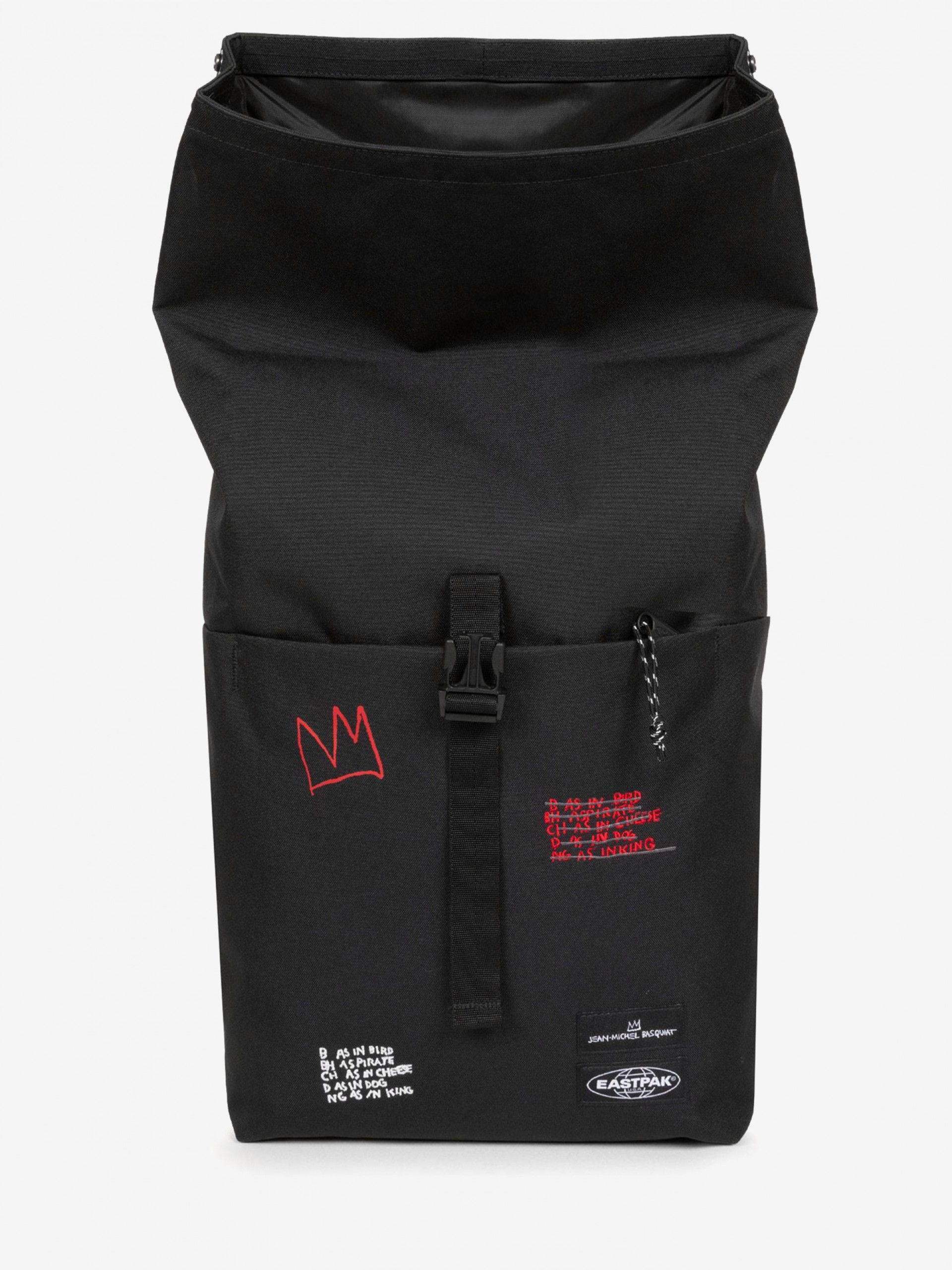 Mochila Eastpak Up Roll M Basquiat Quotes Negra