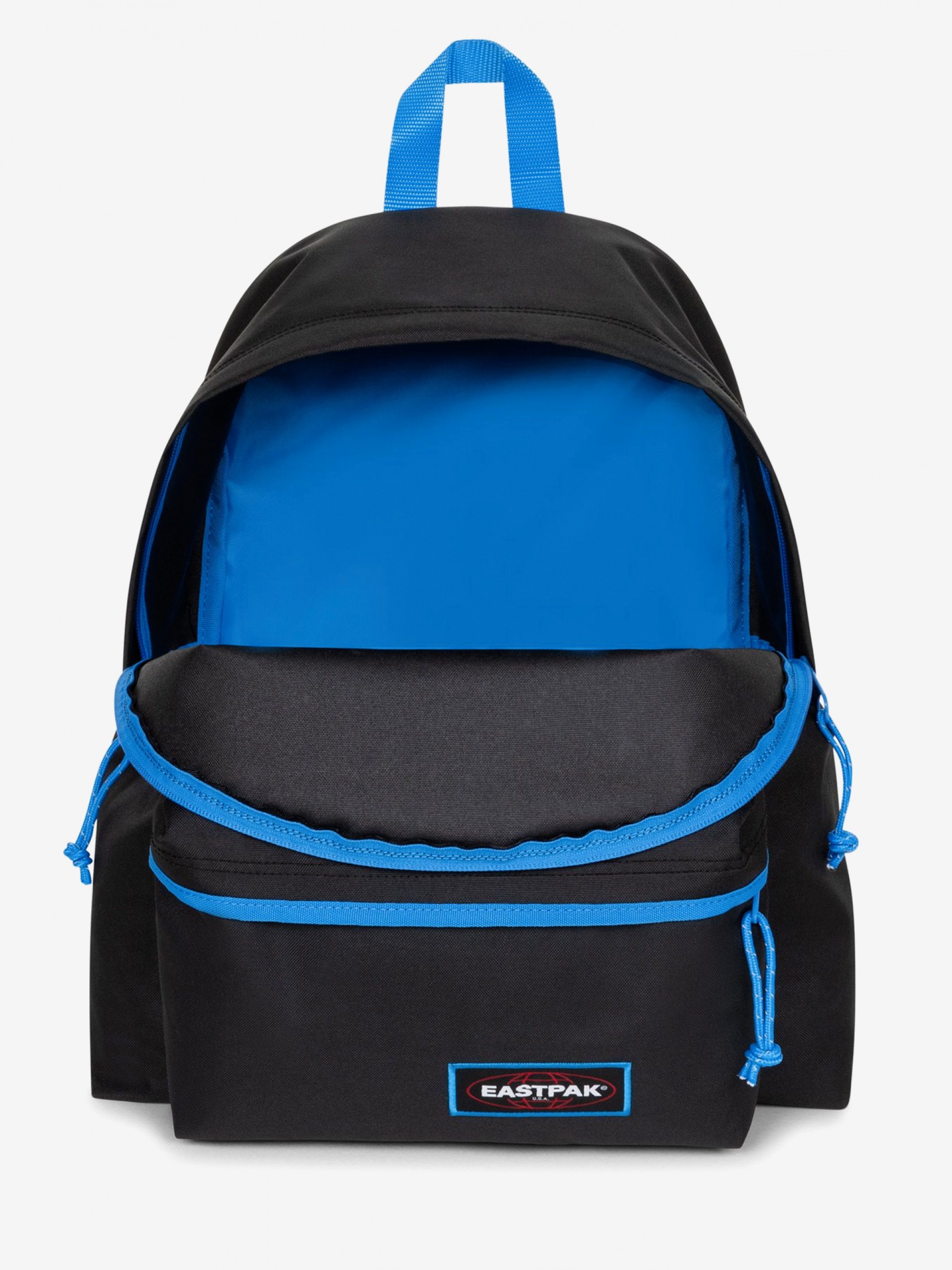 Mochila Escolar Eastpak Padded Pak'R Preta e Azul