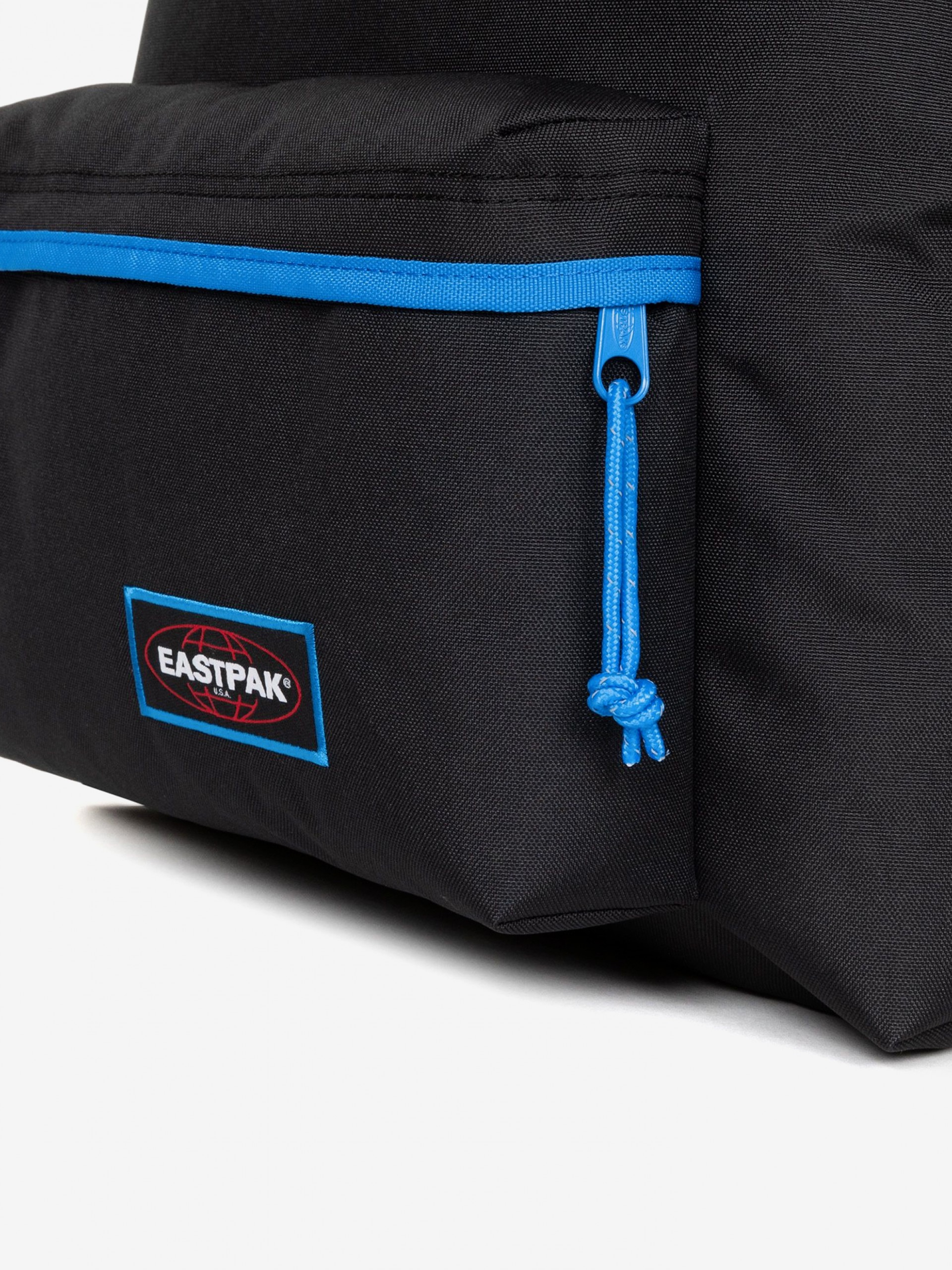 Mochila Escolar Eastpak Padded Pak'R Preta e Azul