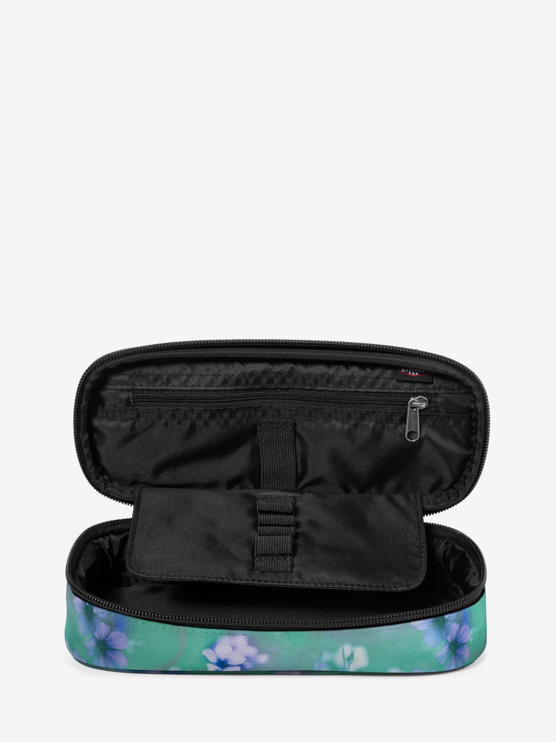 Eastpak Oval Single Floral Fade Green Pencil Case