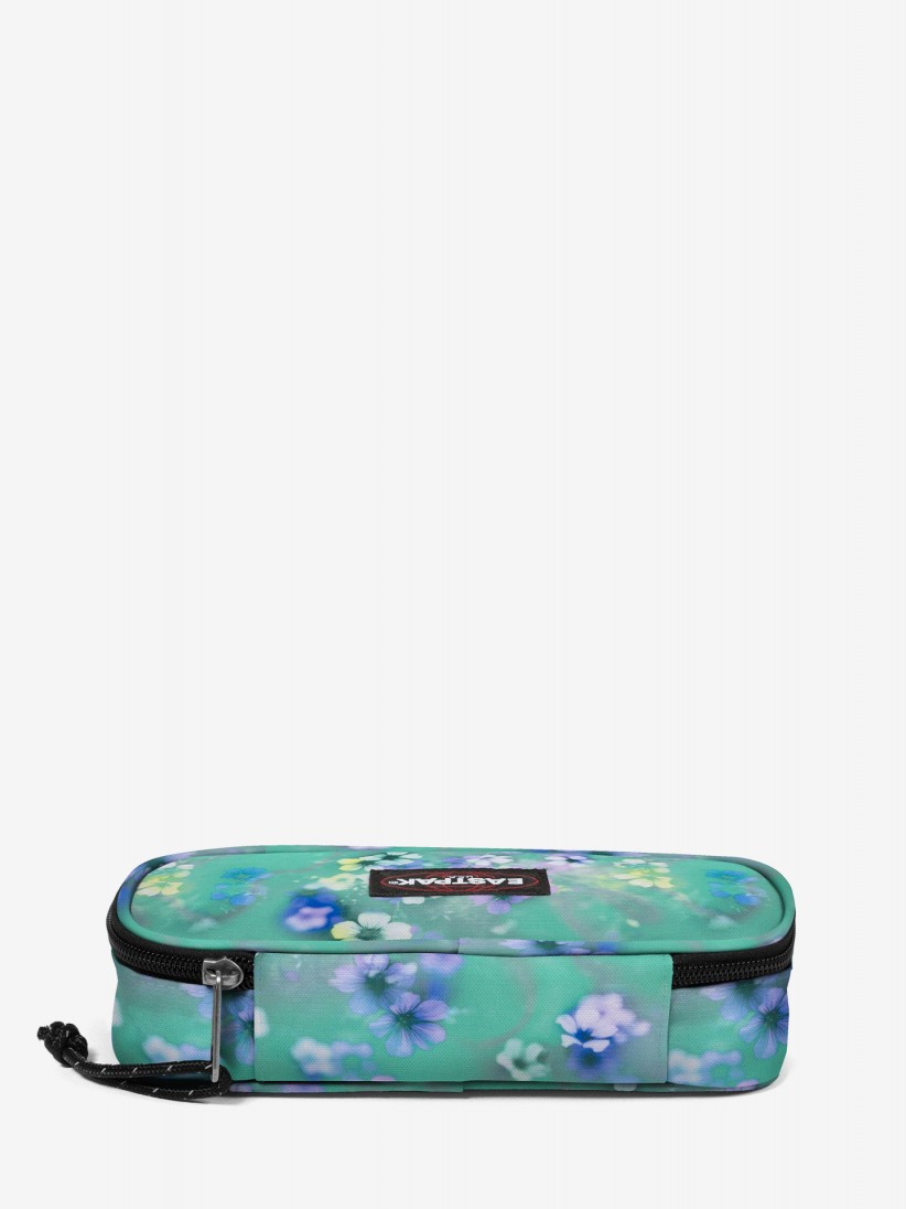 Estojo Eastpak Oval Single Floral Fade Verde