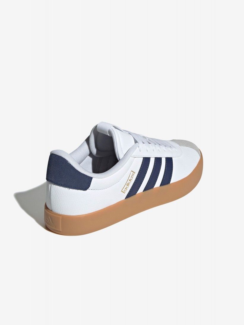 Adidas VL Court 3.0 White and Blue Sneakers