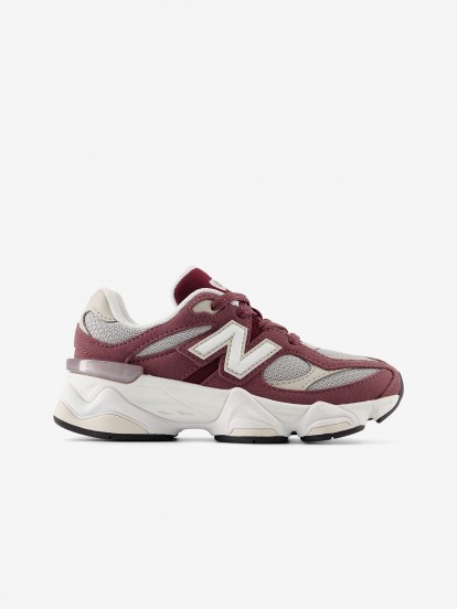 New Balance PC9060 V1 Burgundy and Grey Sneakers