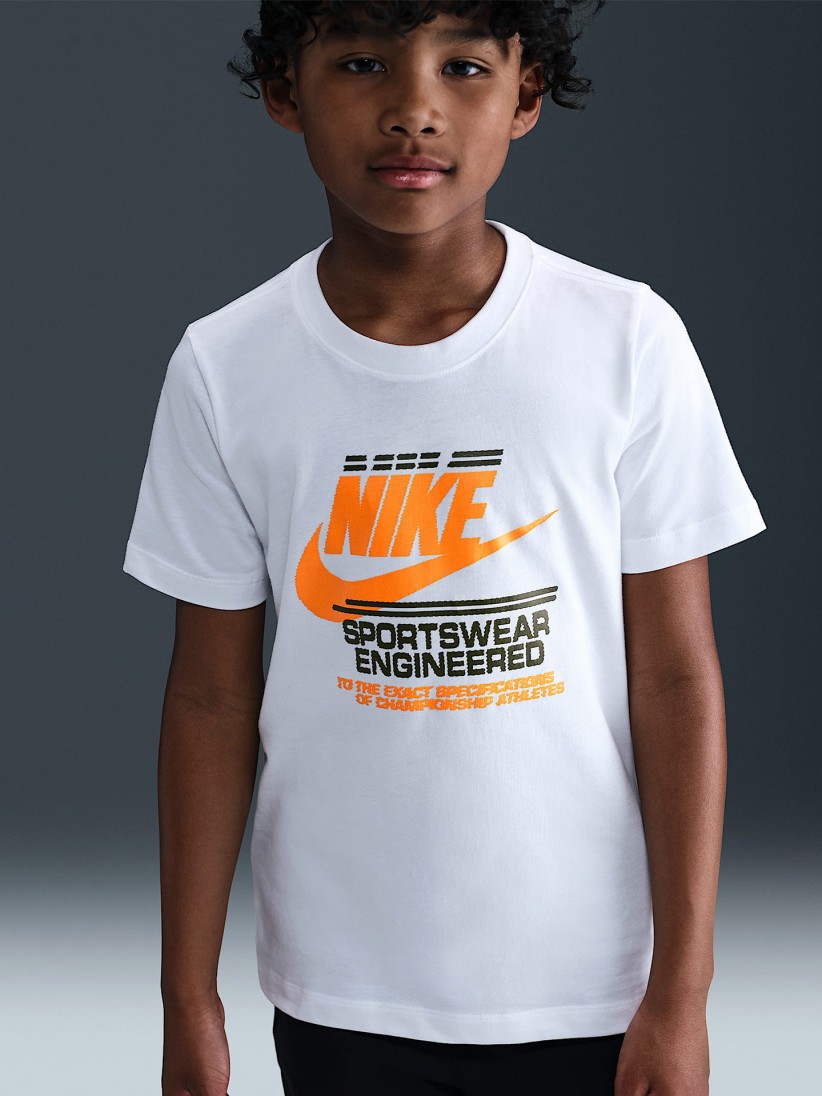 T-shirt Nike Sportswear Futura Jnior Branca