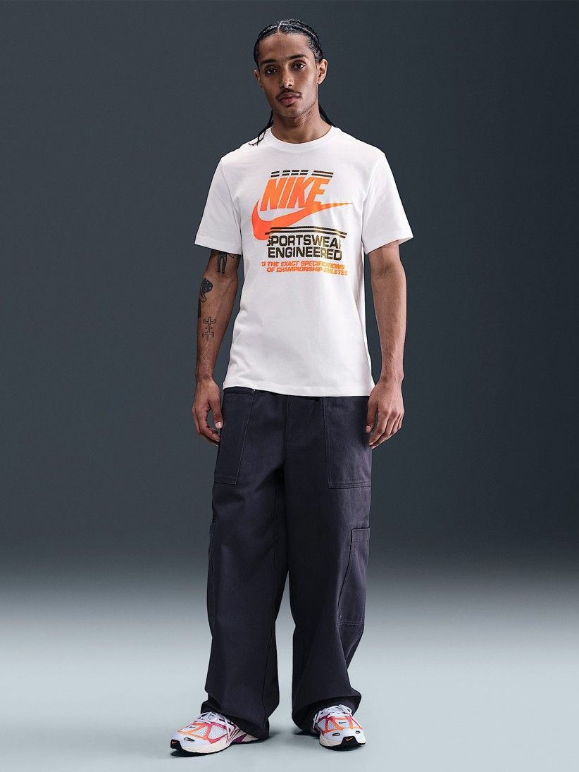 T-shirt Nike Sportswear Futura Branca Para Homem