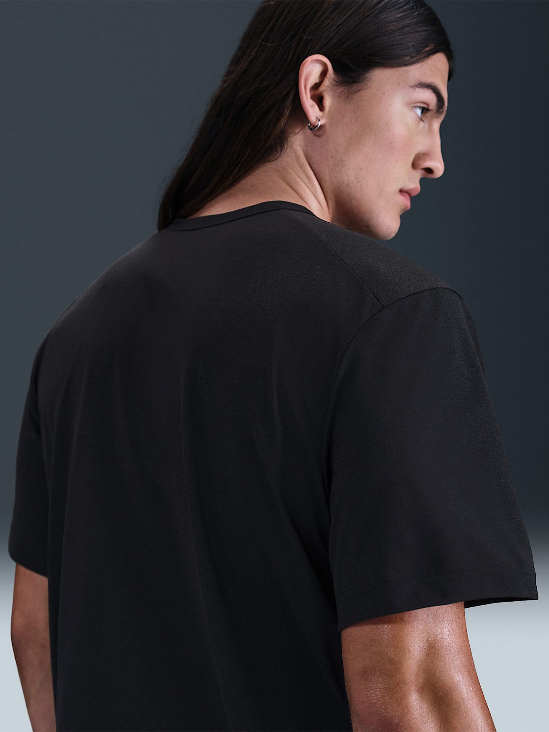 T-shirt de Treino Nike Hyverse Dri-FIT UV Preta Para Homem