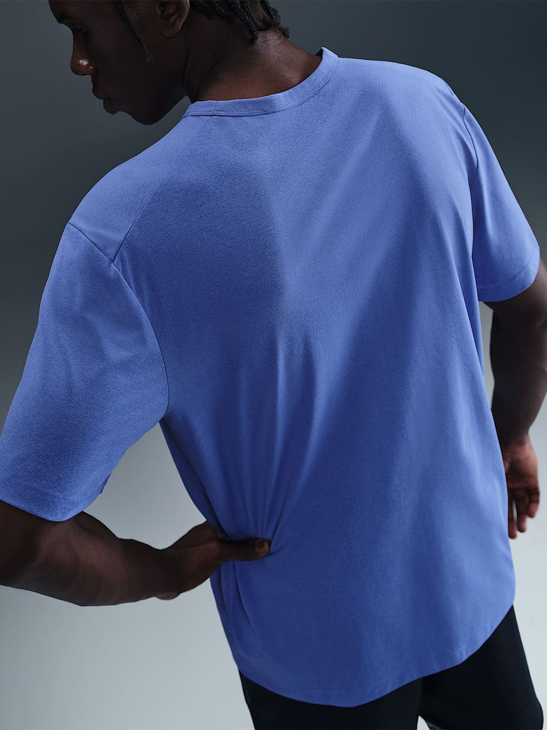 Camiseta de Entrenamiento Nike Hyverse Dri-FIT UV Azul Para Hombre