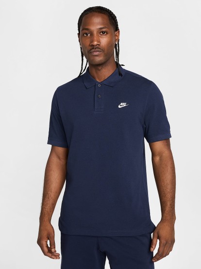 Polo Nike Club Azul Marinho Para Homem