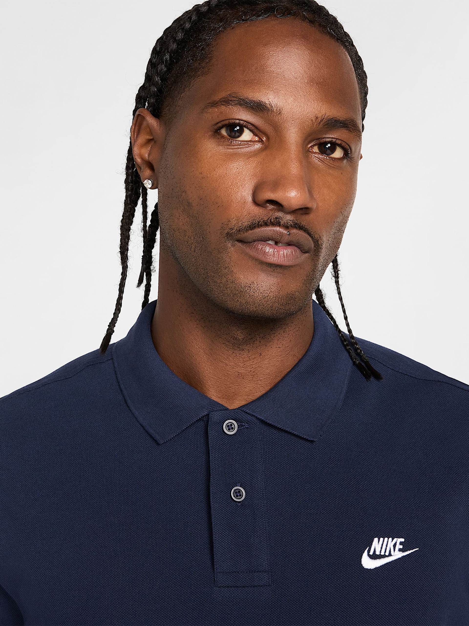 Polo Nike Club Azul Marino Para Hombre