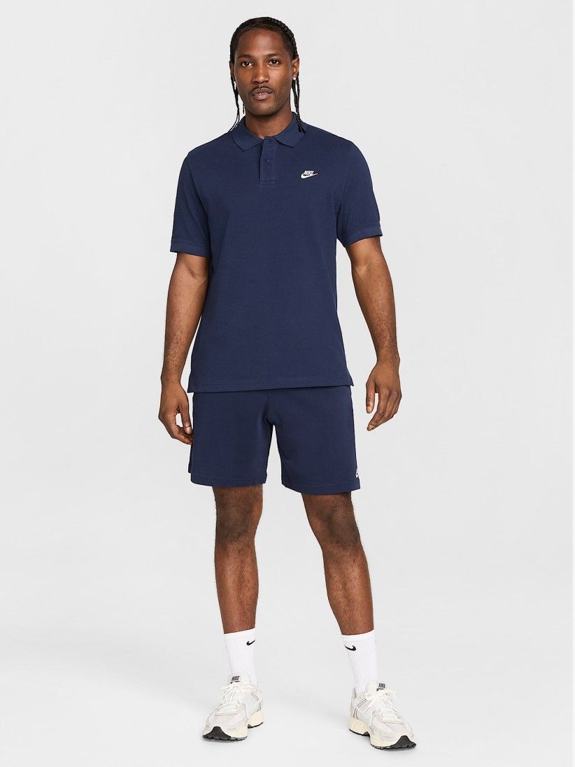 Polo Nike Club Azul Marinho Para Homem