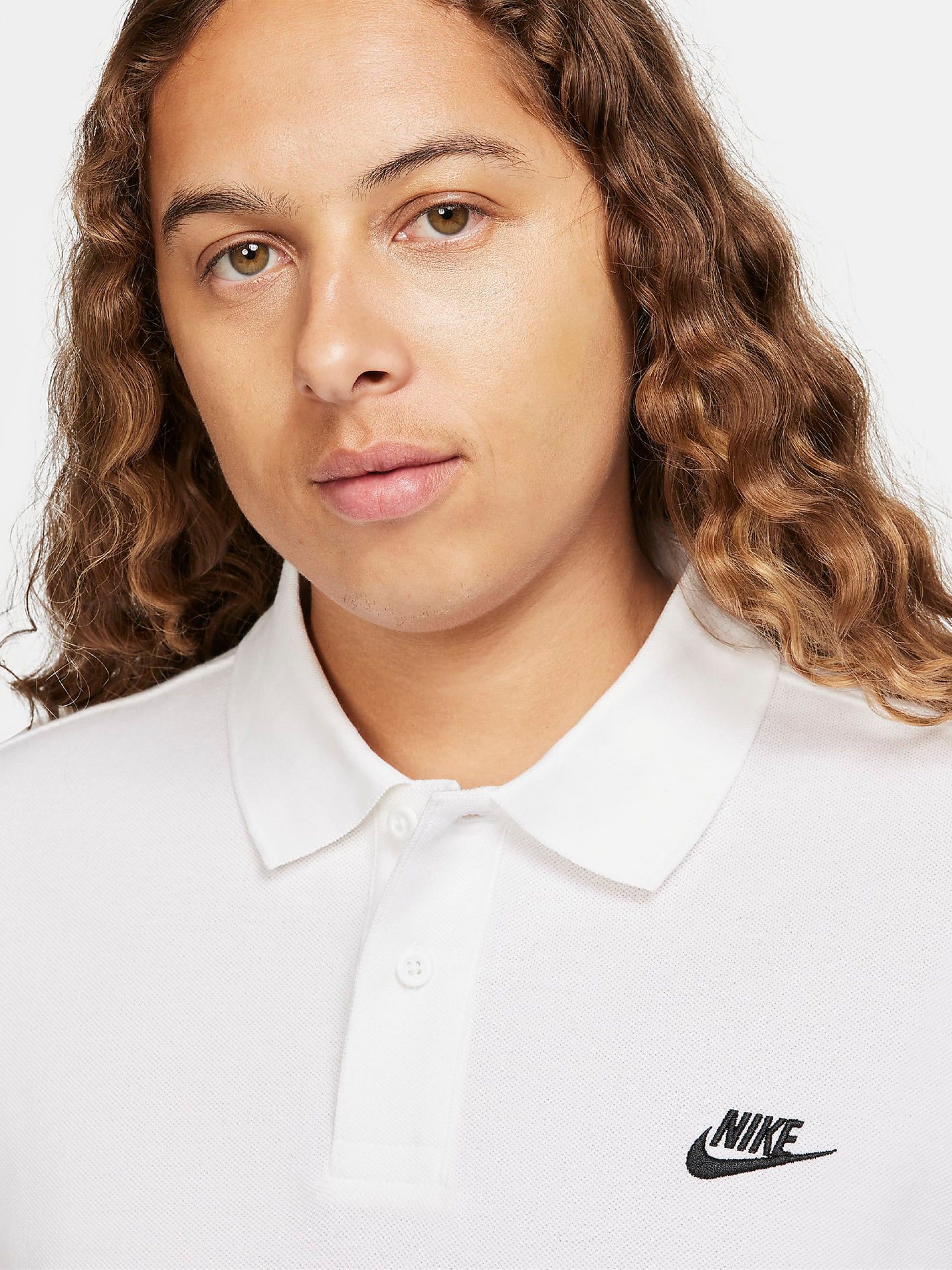 Polo Nike Club Blanco Para Hombre