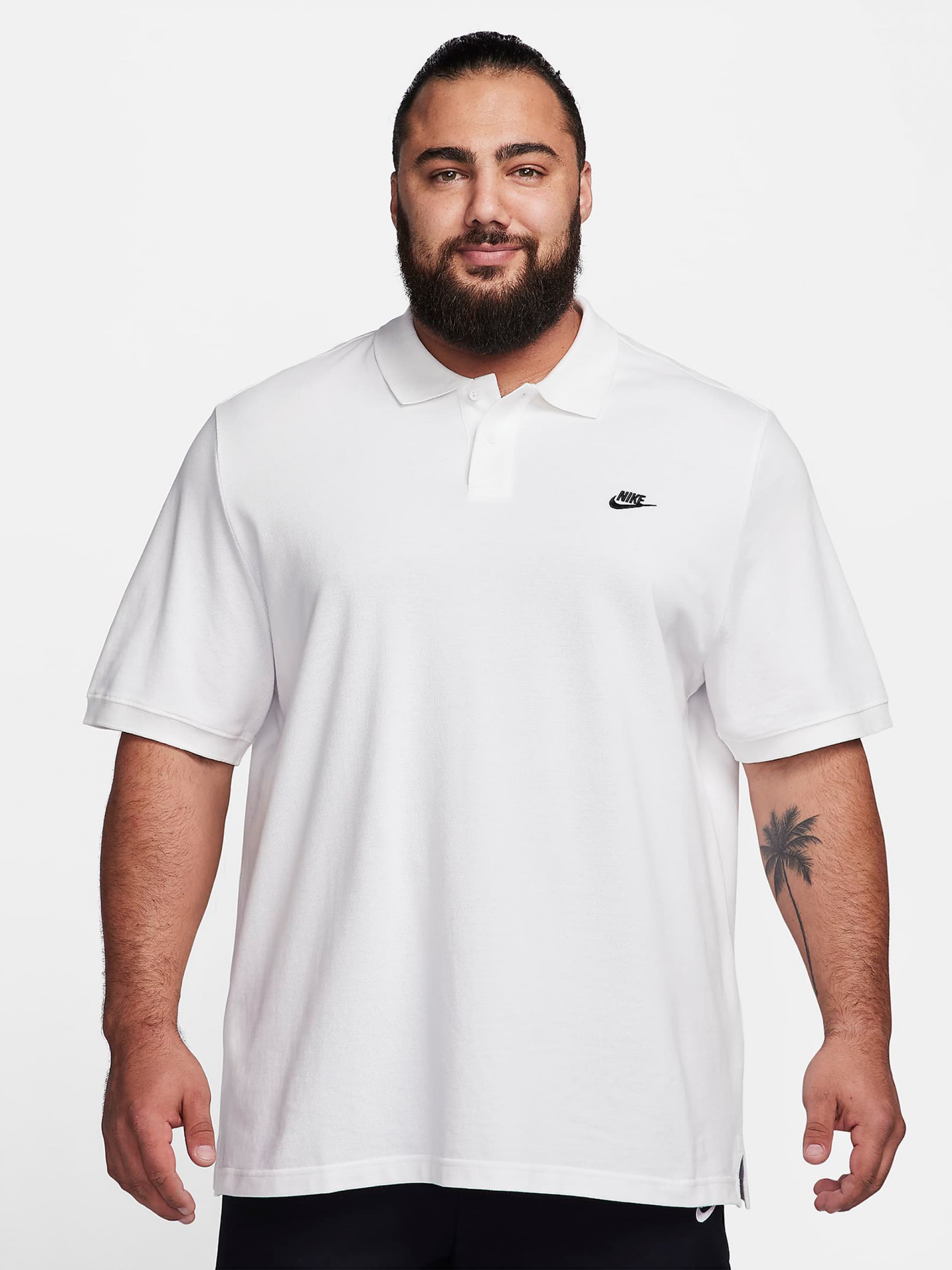 Polo Nike Club Blanco Para Hombre