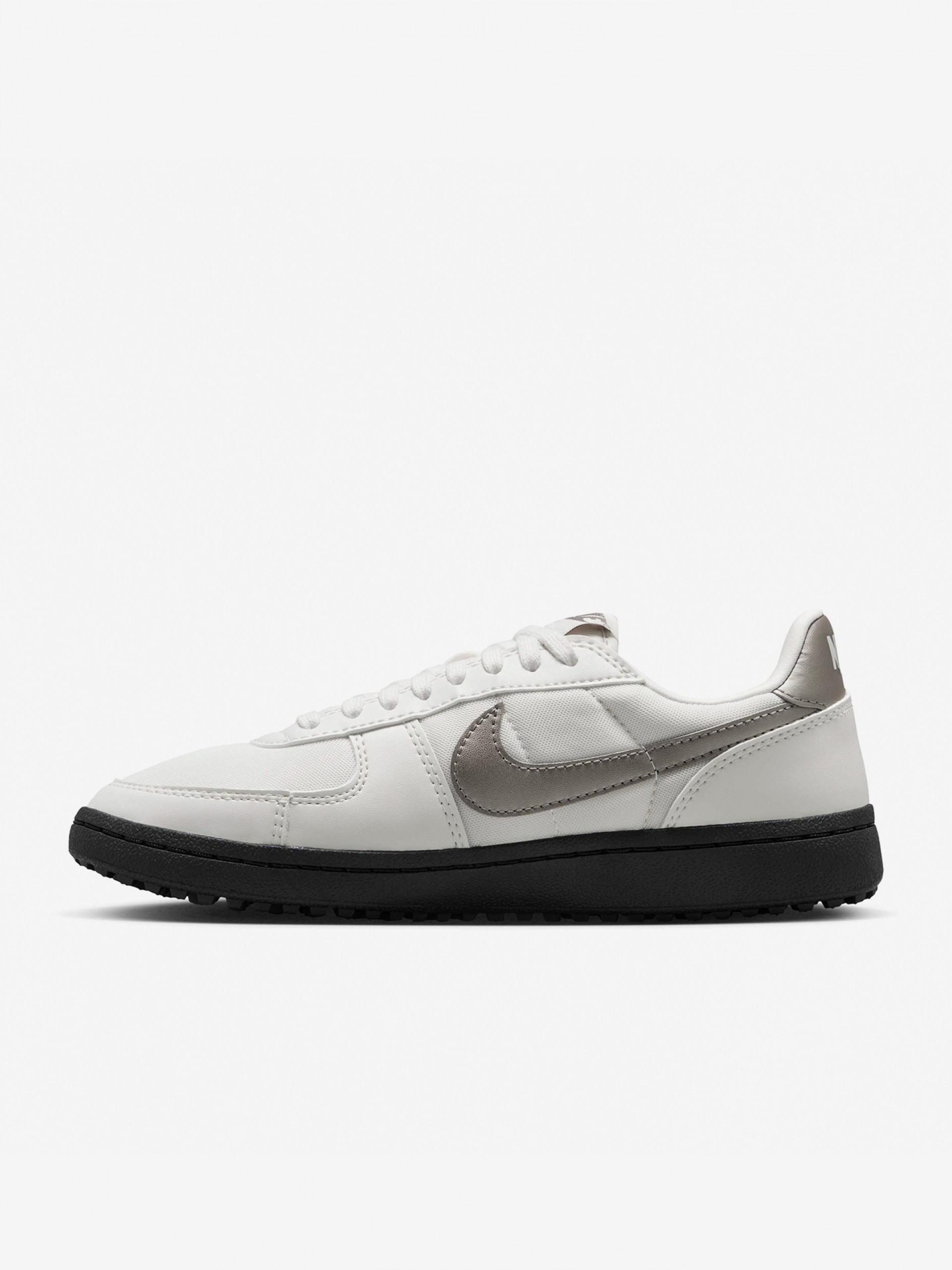 Sapatilhas Nike Field General Brancas e Prateadas Para Mulher